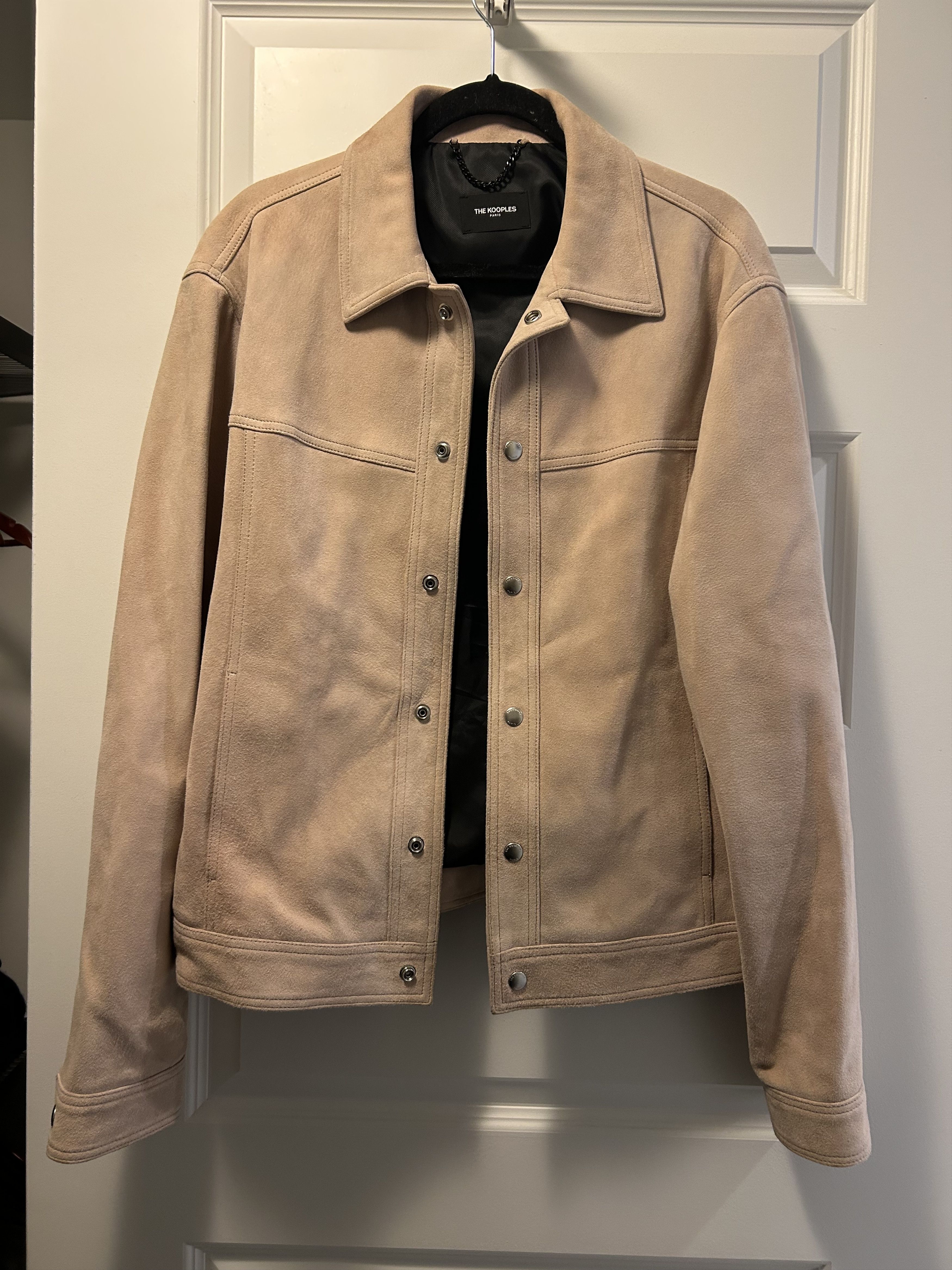 The Kooples Pink Suede Jacket Size US L / EU 52-54 / 3 - 1 Thumbnail