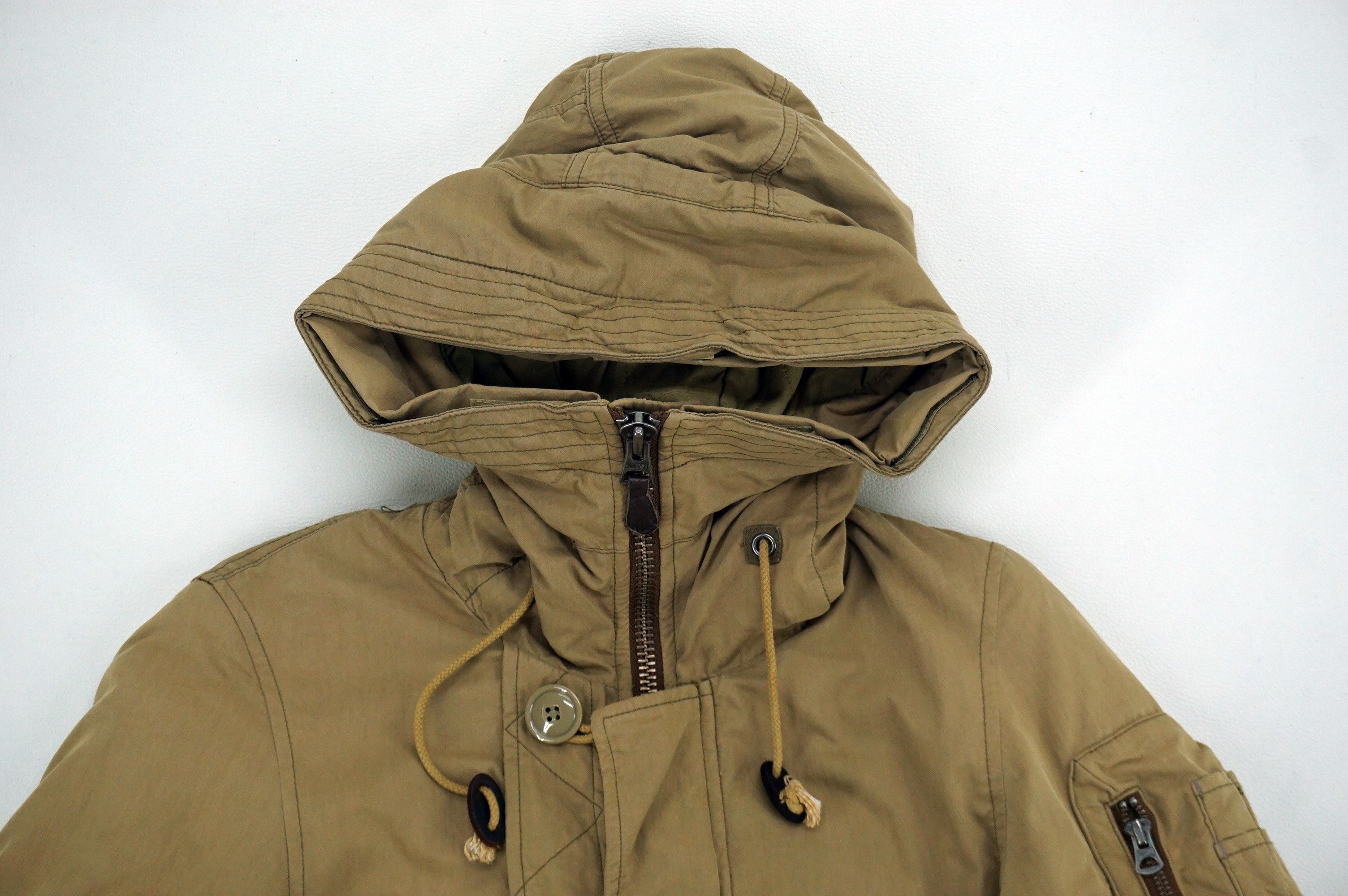 Japanese Brand John Bull Tactical Field Jacket Distressed Army Hooded Coat Size S / US 4 / IT 40 - 4 Thumbnail