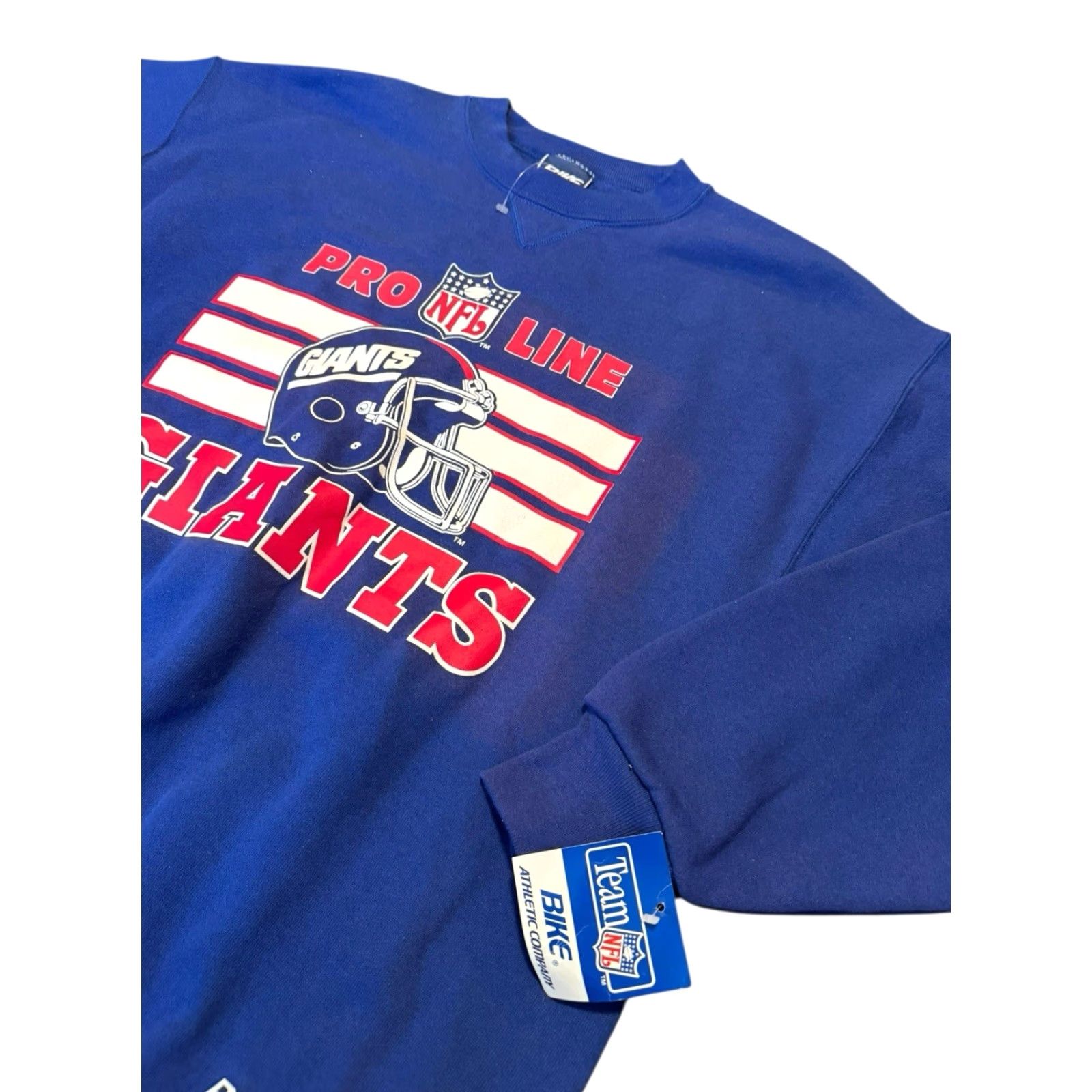 NFL VINTAGE Bike Pro Line 90s New York Giants Mens Blue Sweatshirt L NFL NWT DS Size US L / EU 52-54 / 3 - 7 Thumbnail