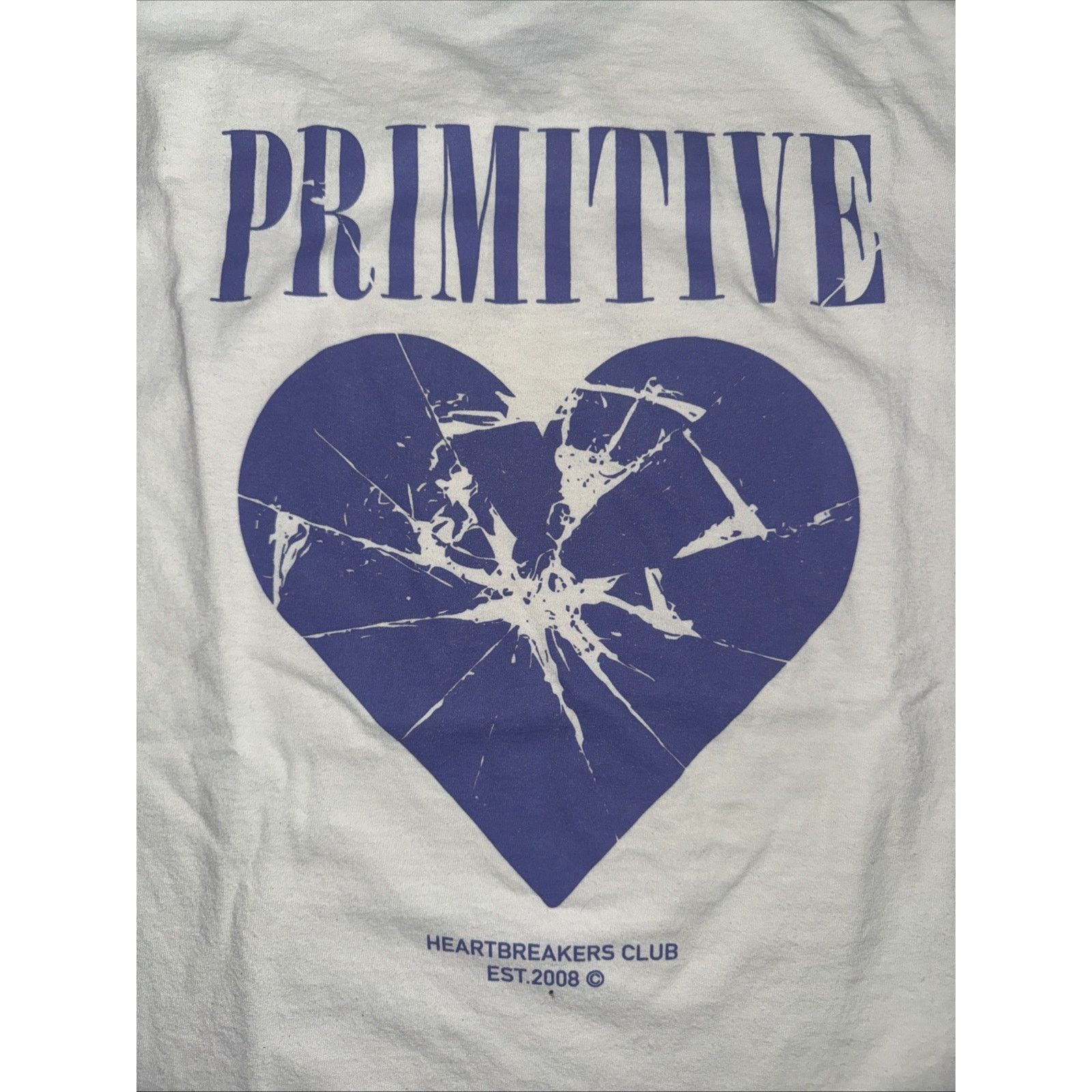 Primitive Primitive “Heart Breakers Club” T-Shirt White M 18x25 Size US M / EU 48-50 / 2 - 2 Thumbnail