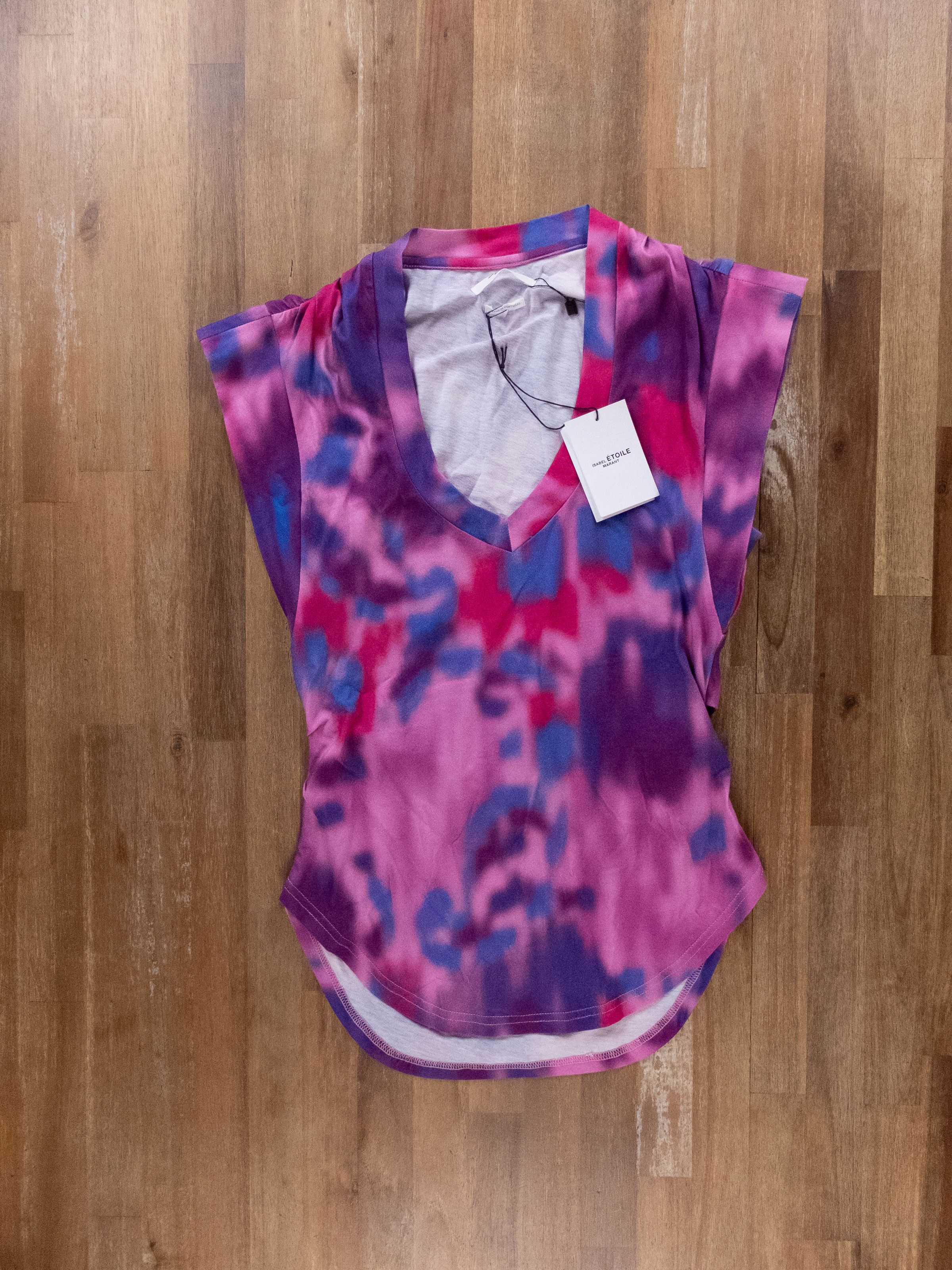 Isabel Marant Etoile ISABEL MARANT ETOILE Zilen purple lilac tie dye t-shirt top Size S / US 4 / IT 40 - 5 Thumbnail