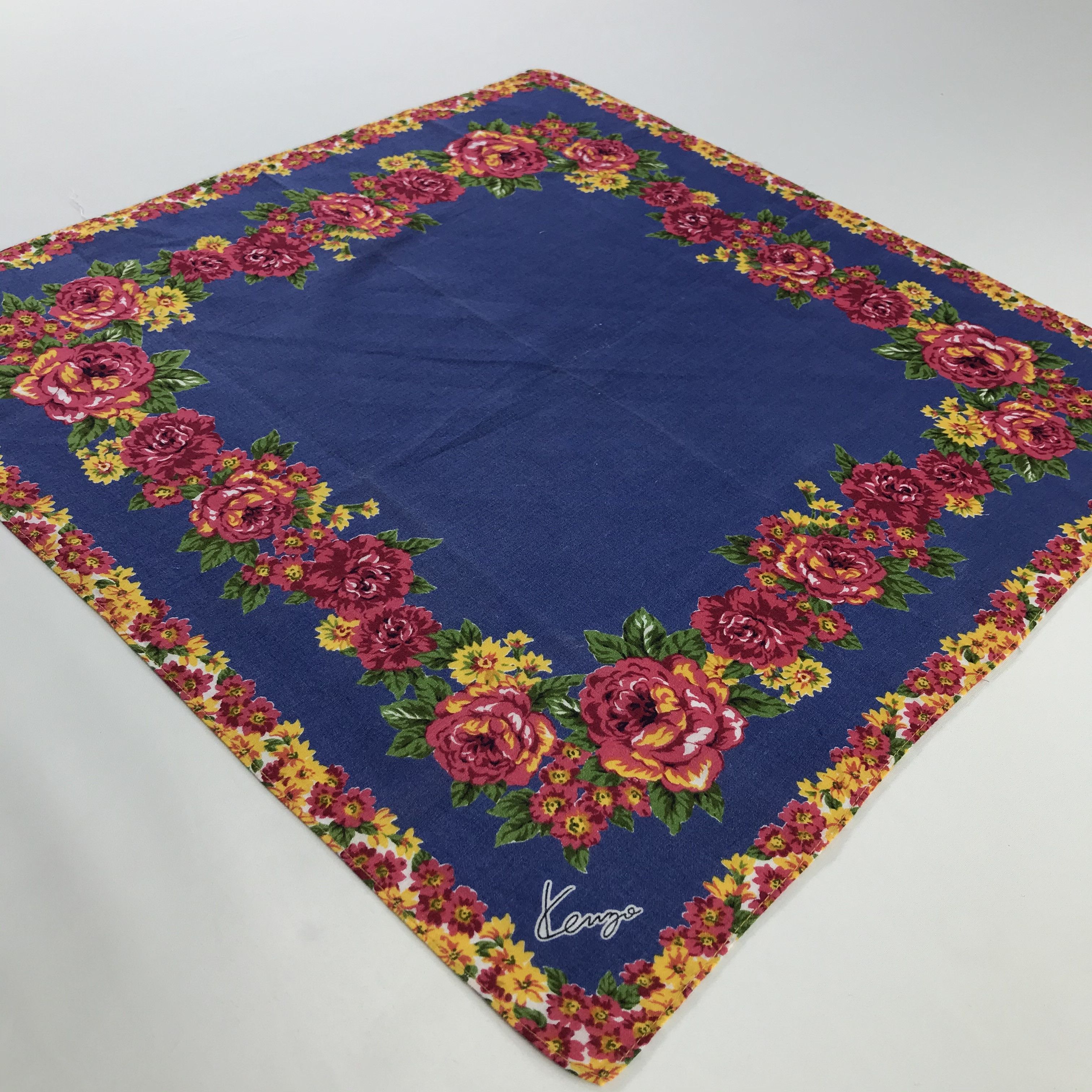 Kenzo × Vintage Kenzo Bandana / Handkerchief / Neckerchief - S945 Size ONE SIZE - 2 Thumbnail