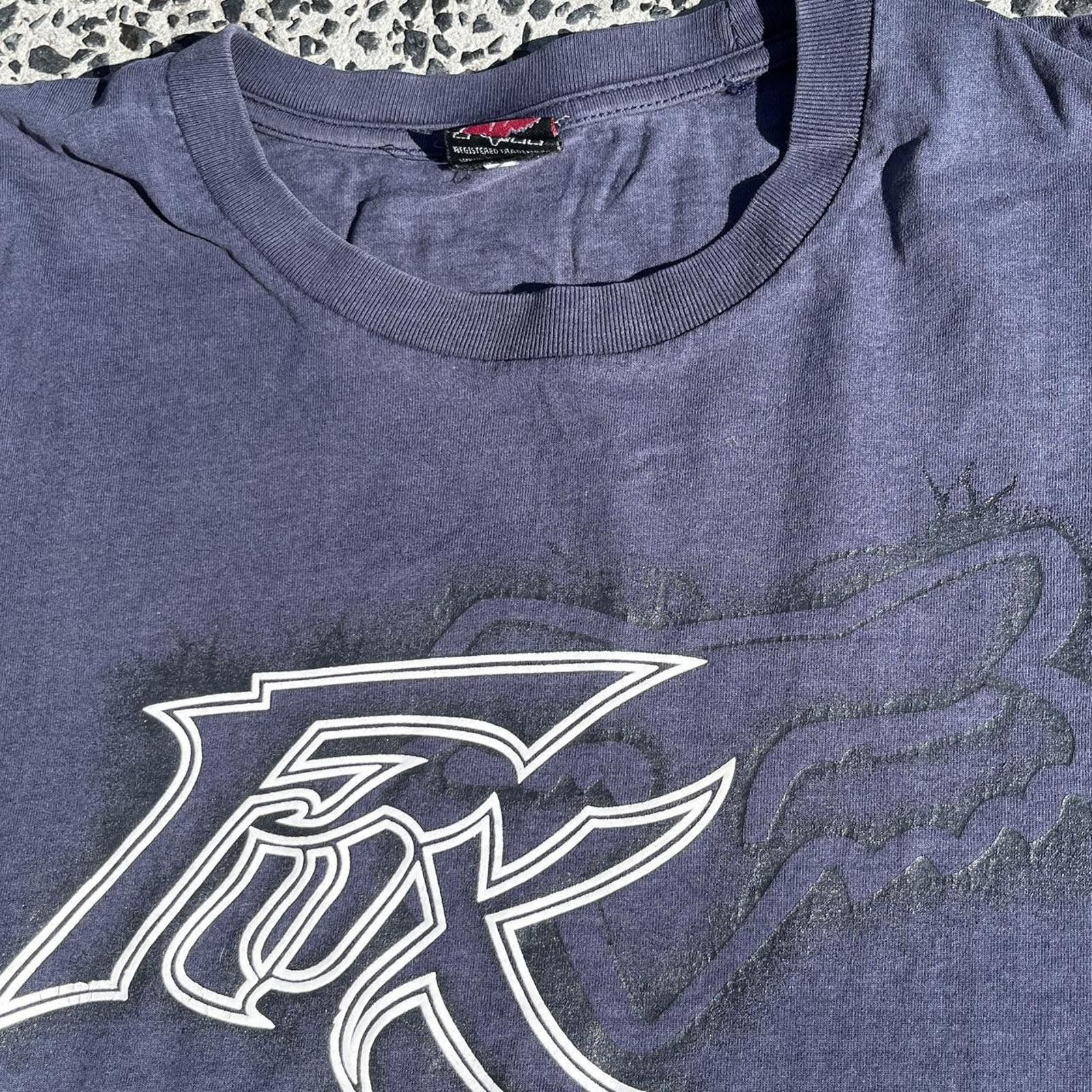 Fox Racing Fox Racing Men's Navy and Blue Tshirt Size US M / EU 48-50 / 2 - 3 Thumbnail