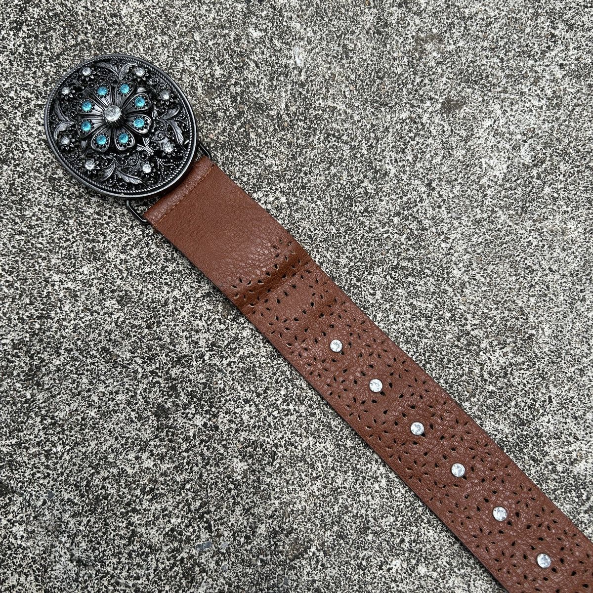 Vintage Vintage studded leather belt (Kapital Style) Size ONE SIZE - 9 Thumbnail