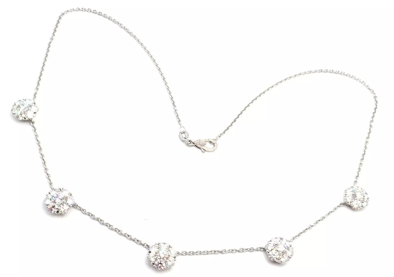 Van Cleef & Arpels Van Cleef & Arpels Platinum Flower Fleurette Necklace Size ONE SIZE - 7 Thumbnail