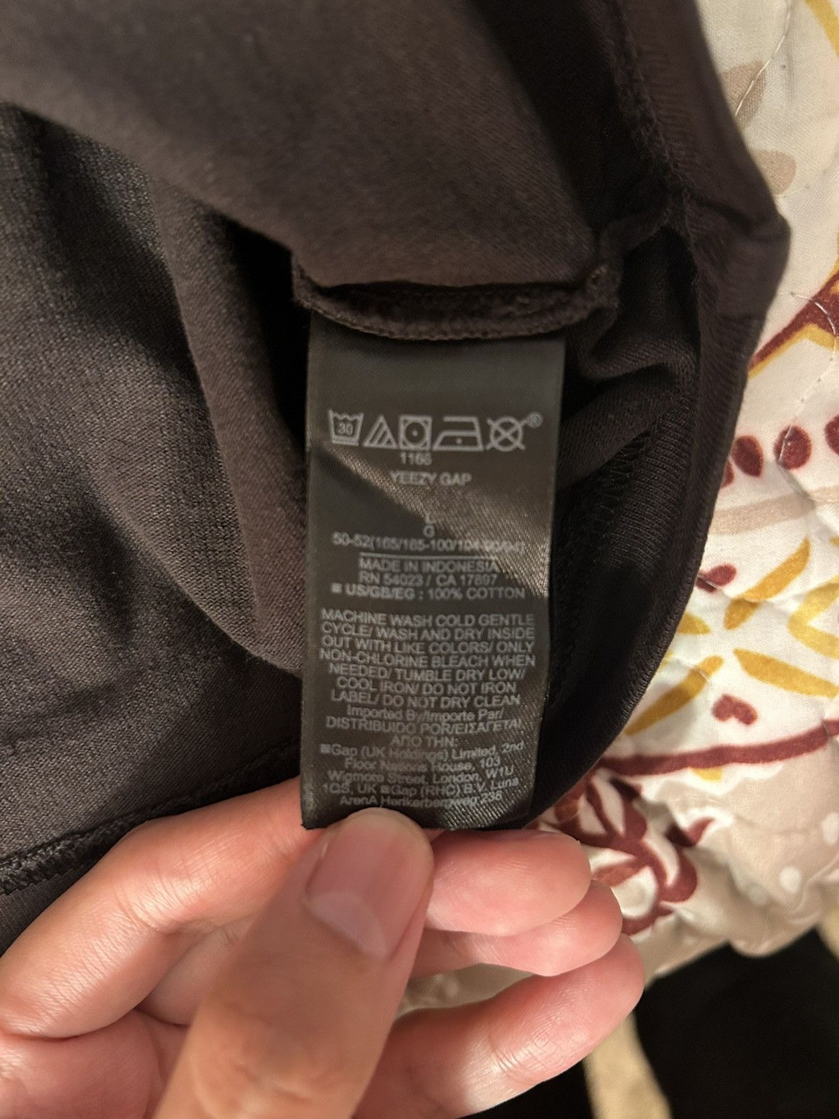 Balenciaga × Gap × Kanye West Yeezy Gap Logo No Seam Tee Black Large Size US L / EU 52-54 / 3 - 6 Thumbnail