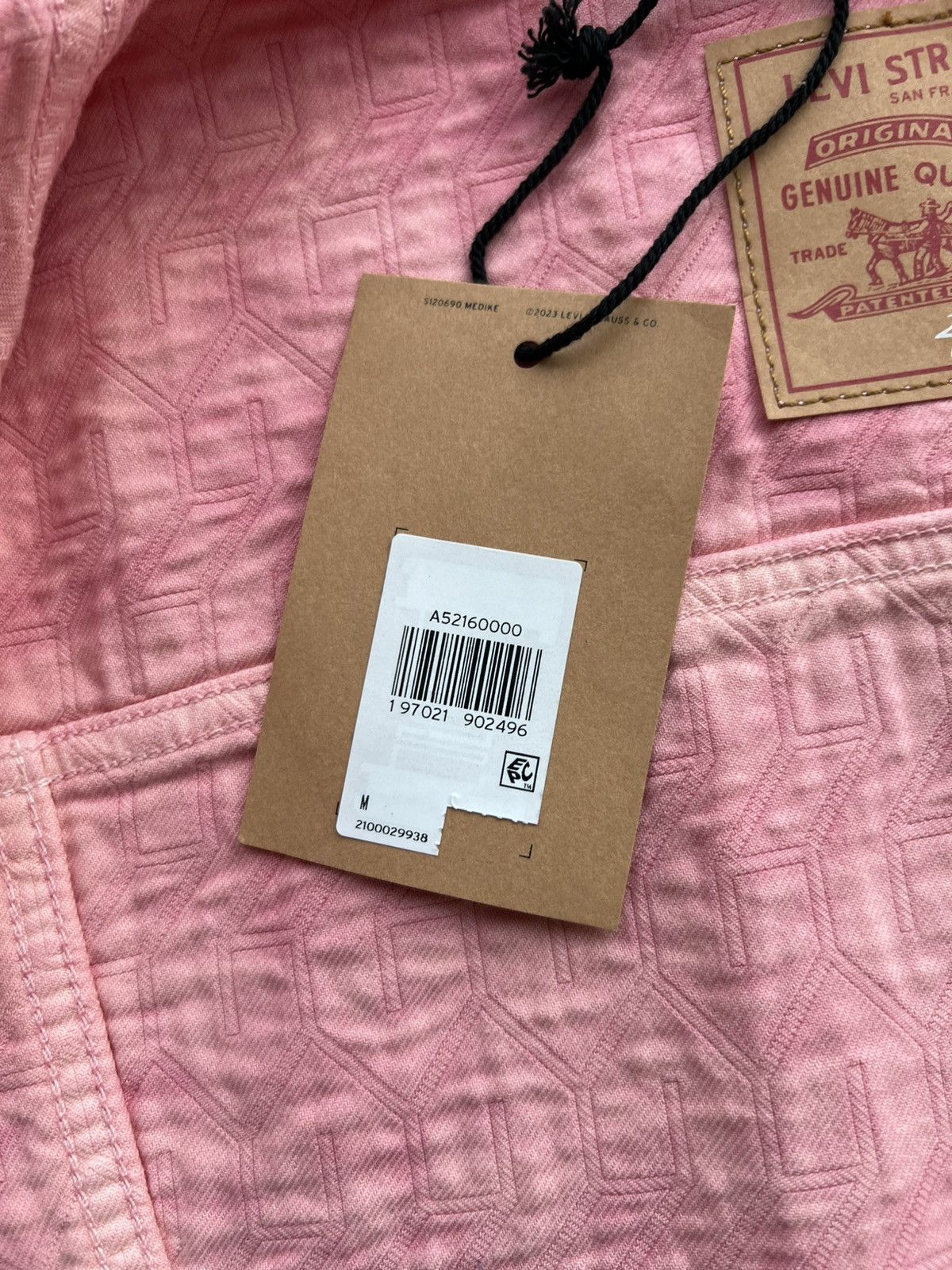 Levi's × Stussy Stussy x Levi’s Jacquard Type 2 Trucker Jacket Pink Medium Size US M / EU 48-50 / 2 - 9 Thumbnail