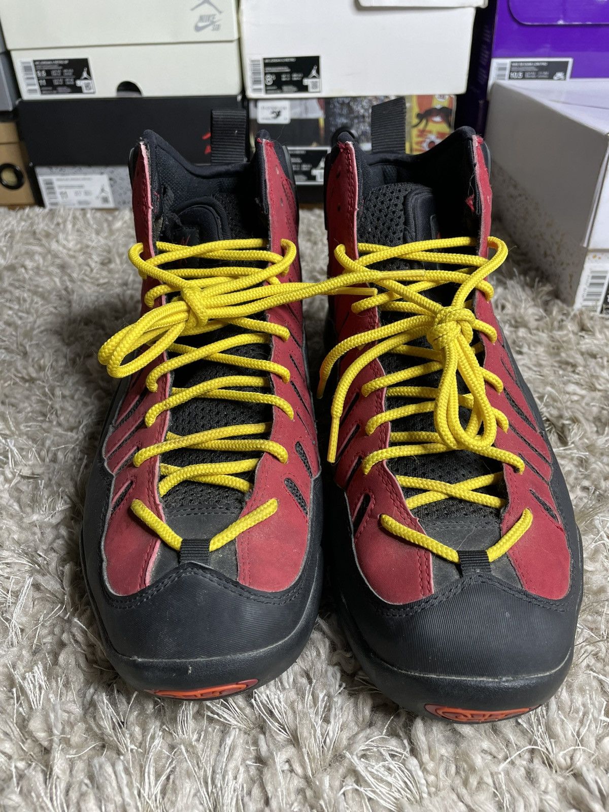 Nike Nik Air Bakin Black Red 2013 Size US 10.5 / EU 43-44 - 4 Thumbnail