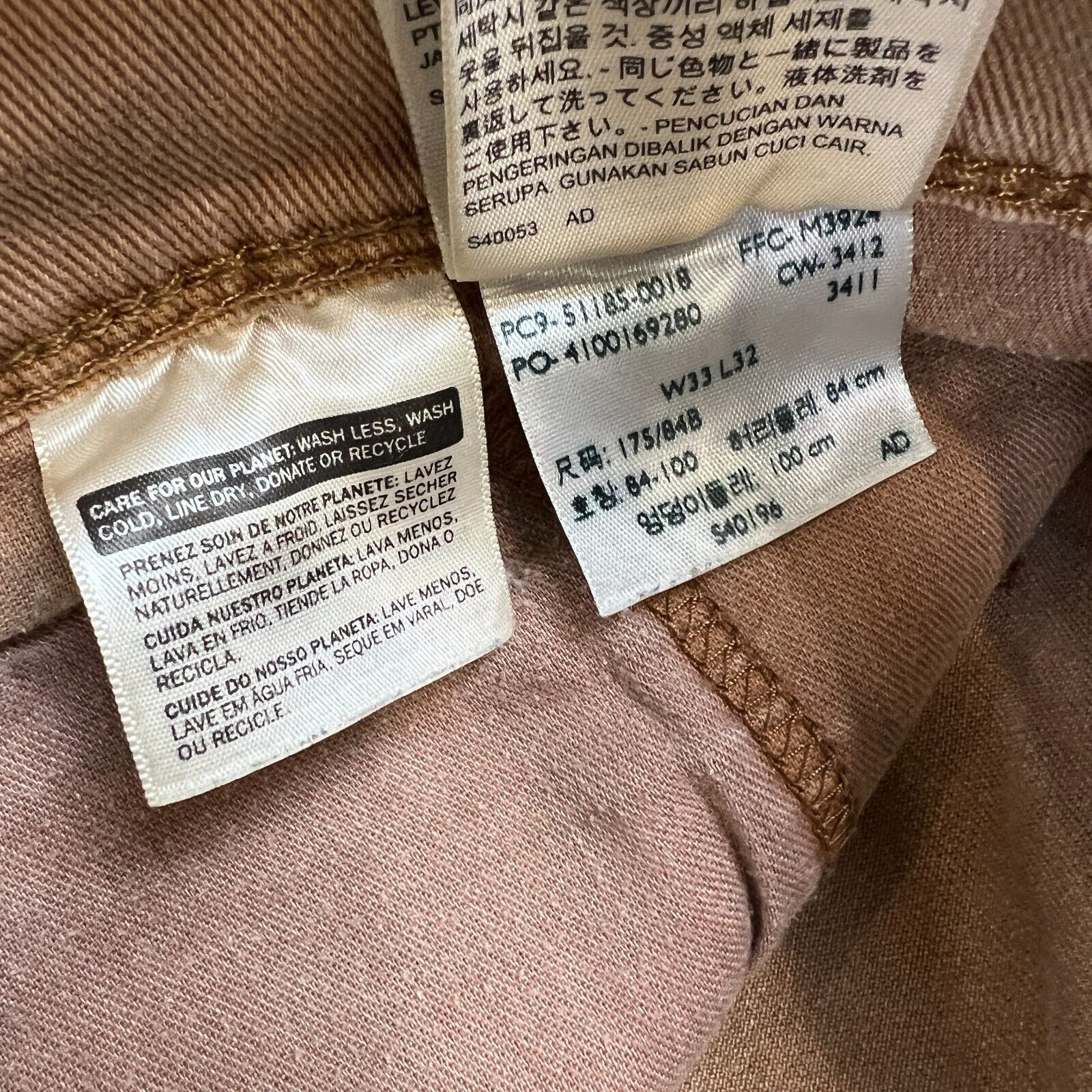 Levi's × Vintage Levi's 511 Jeans 33x32 Slim Fit American Faded Denim Pants Size US 33 - 12 Thumbnail