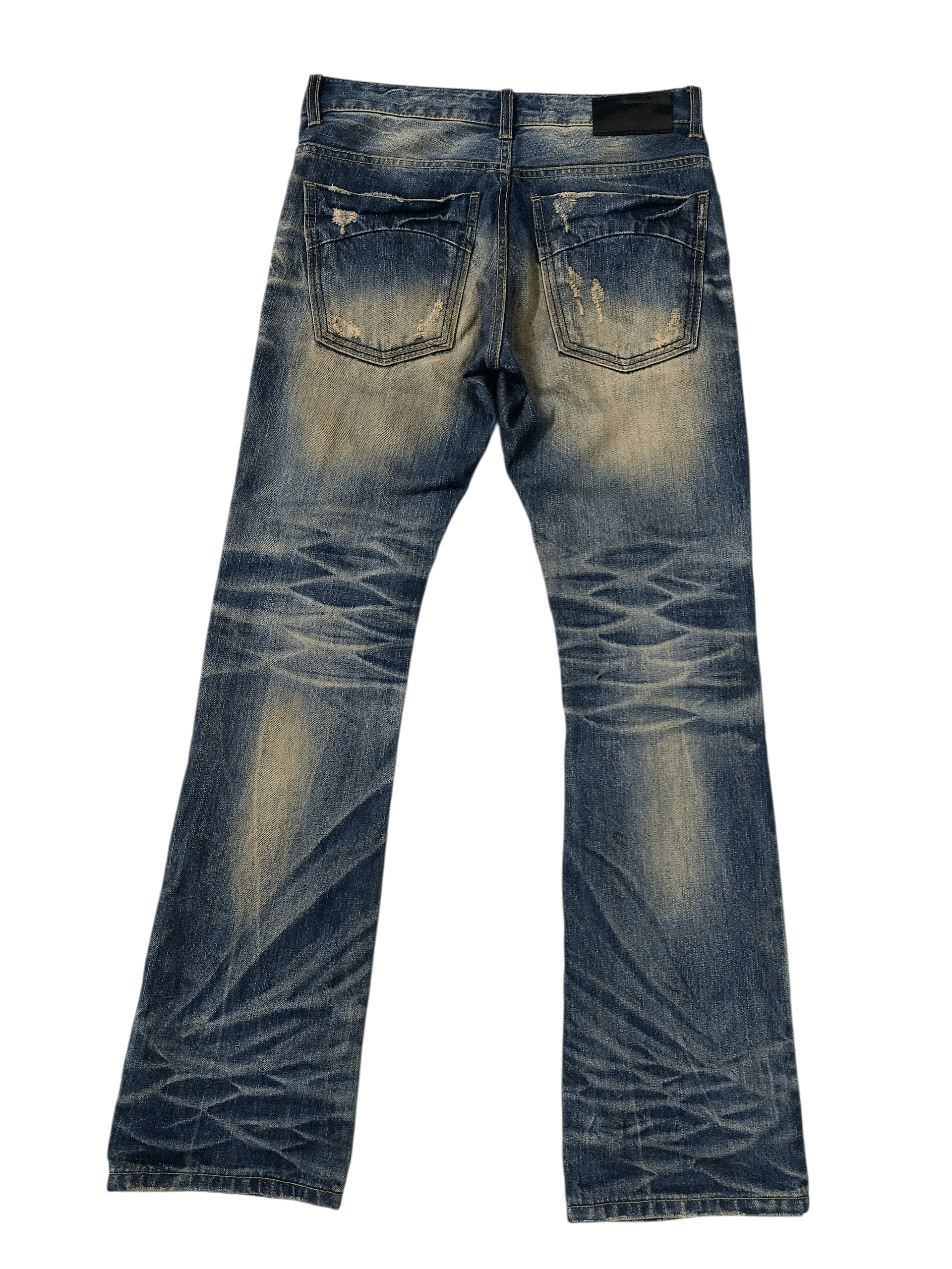 Vintage 90's DPSR Flare Mudwash Clawsmark Denim Size US 31 - 3 Thumbnail