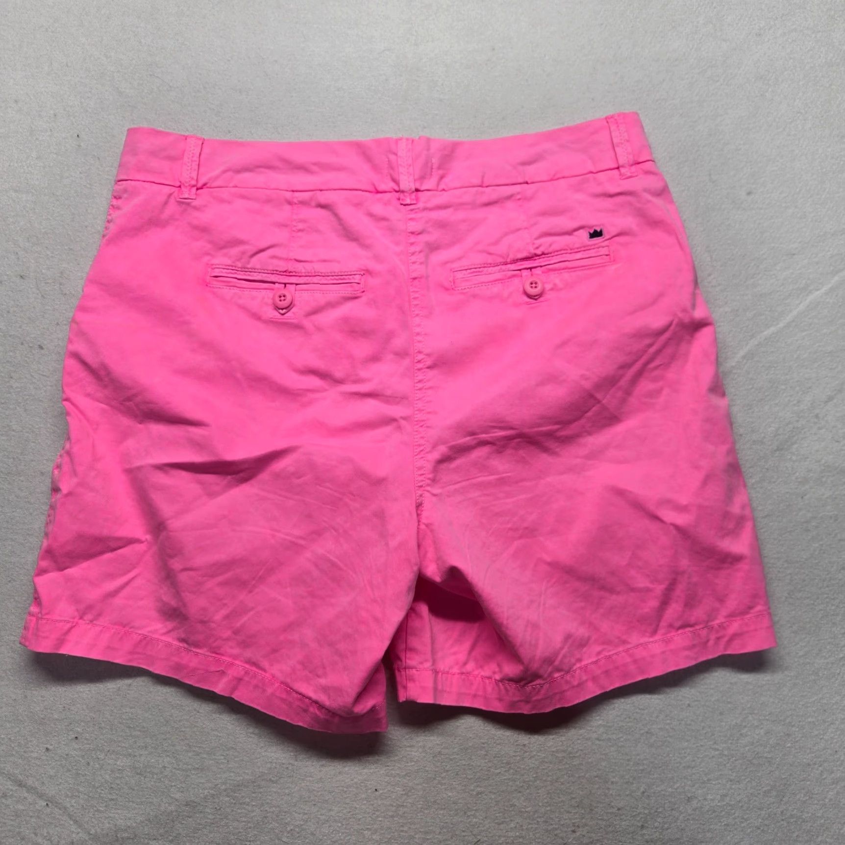 Vintage VINTAGE Crown & Ivy Women's Shorts Size 10 Pink Chino Pockets 90s Summer Womens Size 32" / US 10 / IT 46 - 7 Thumbnail