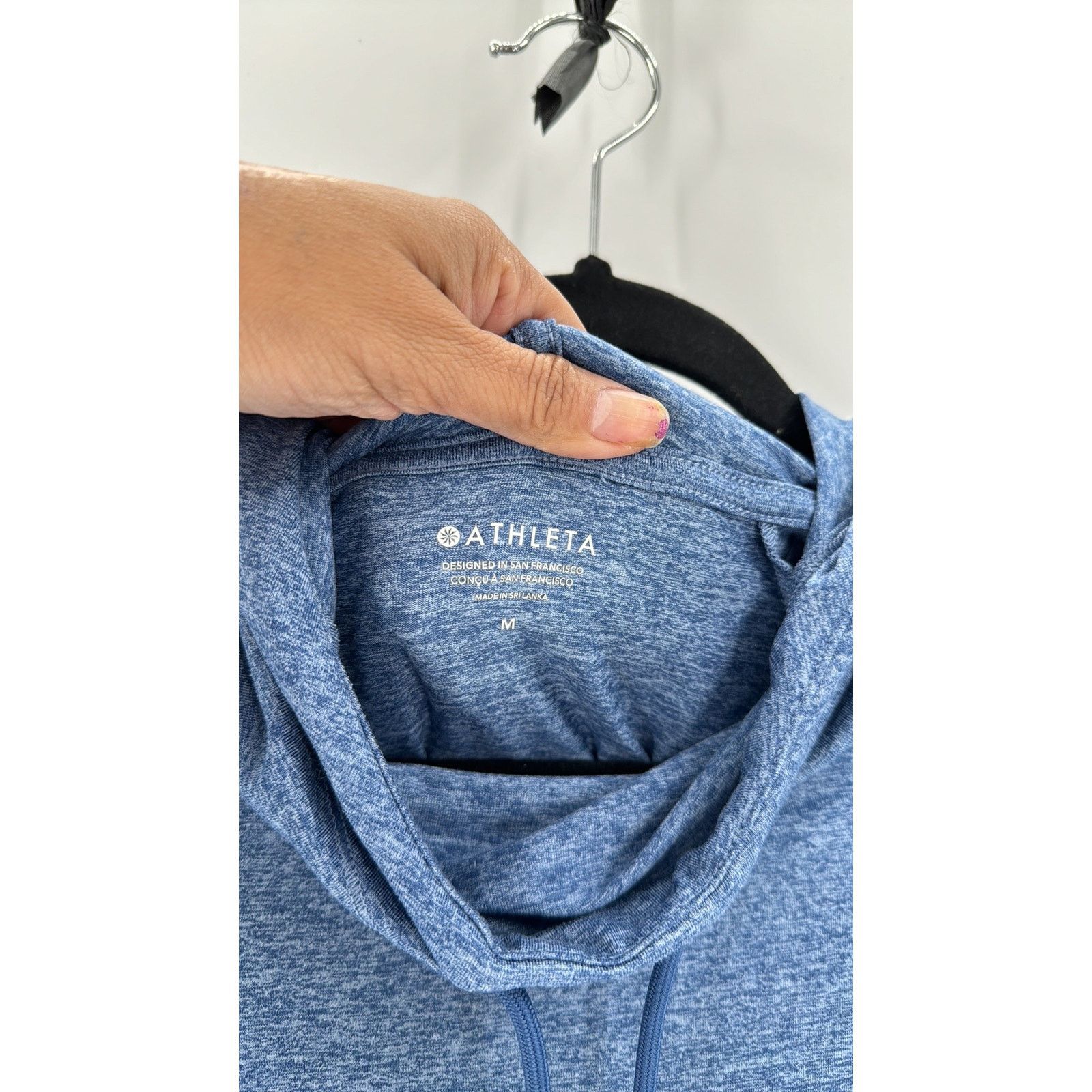 Athleta Athleta uptempo Hoodie blue side slit hi lo loose fit sz M Size M / US 6-8 / IT 42-44 - 3 Thumbnail