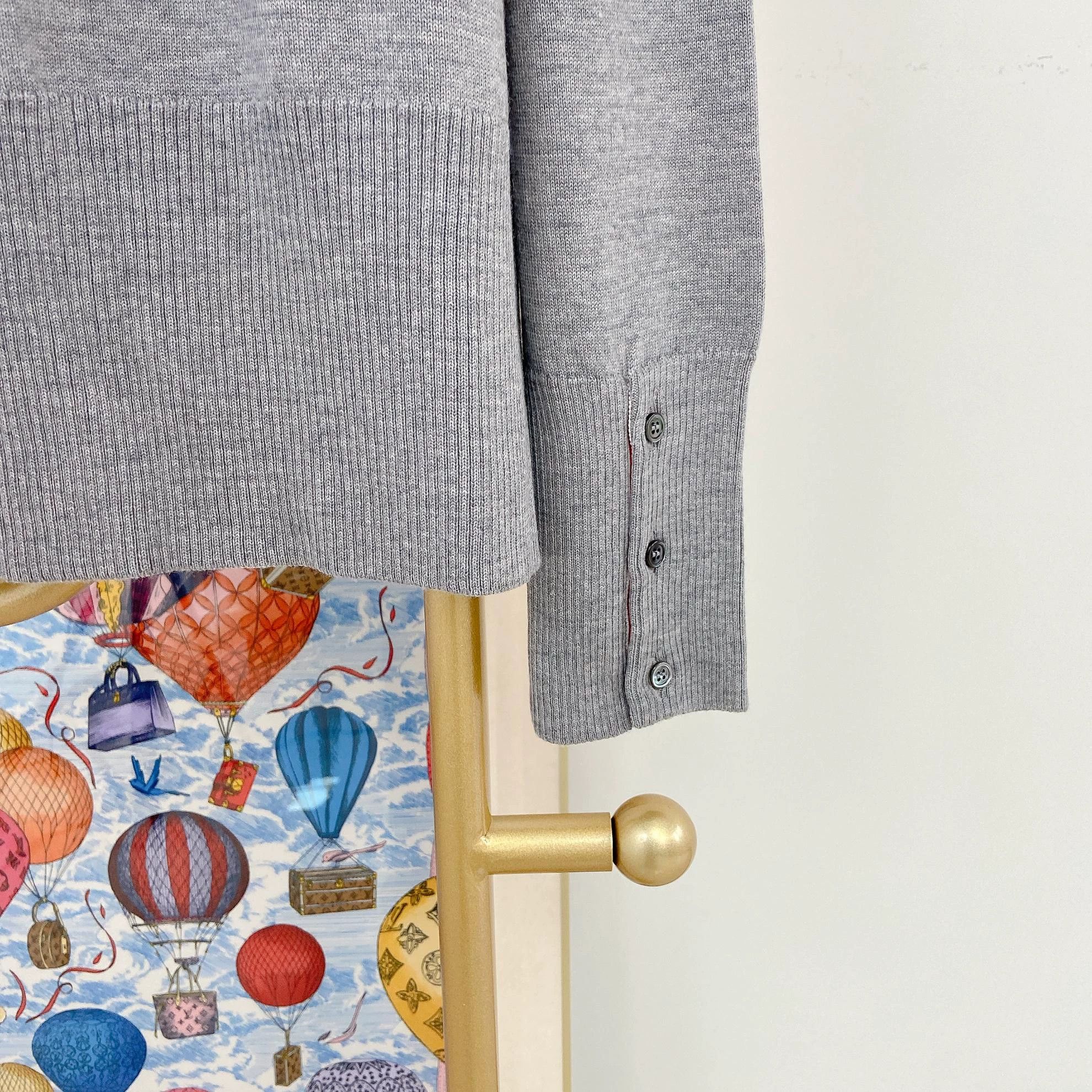 Thom Browne Thom Browne Gray Knit Cardigan 2 Size XS / US 0-2 / IT 36-38 - 5 Thumbnail