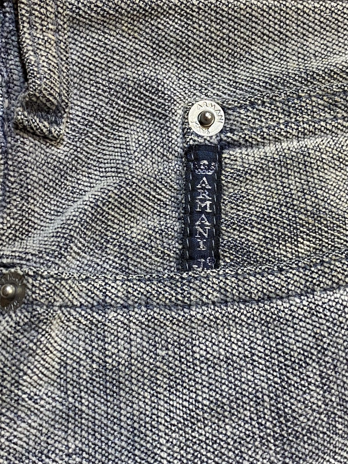 Giorgio Armani Giorgio Armani Fiocchi Snaps Grey Cotton Denim Jeans W36 Size US 36 / EU 52 - 20 Thumbnail