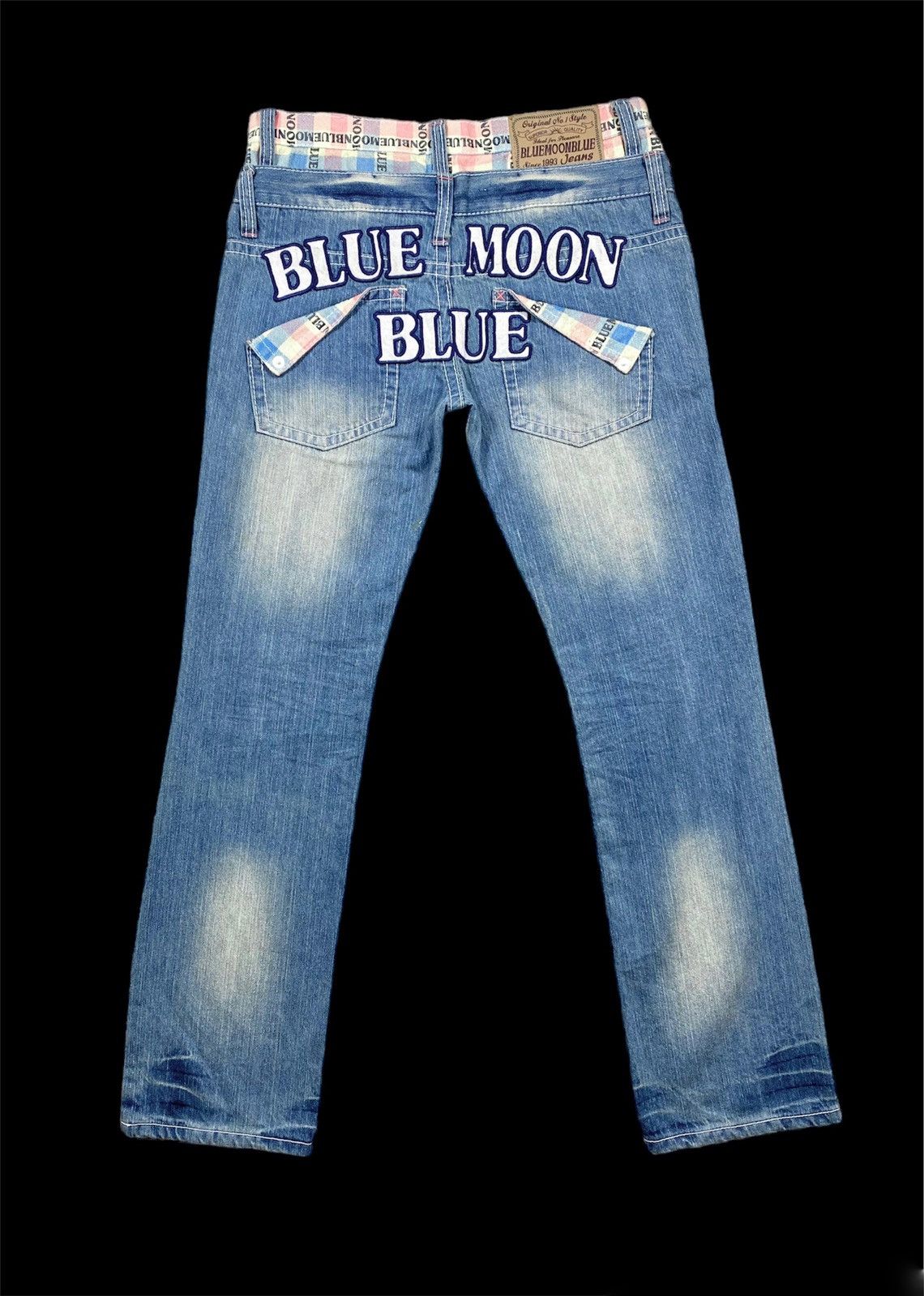 Hysteric Glamour × PPFM Double Waist Light Blue Denim By Blue Moon Blue Size US 31 - 2 Thumbnail