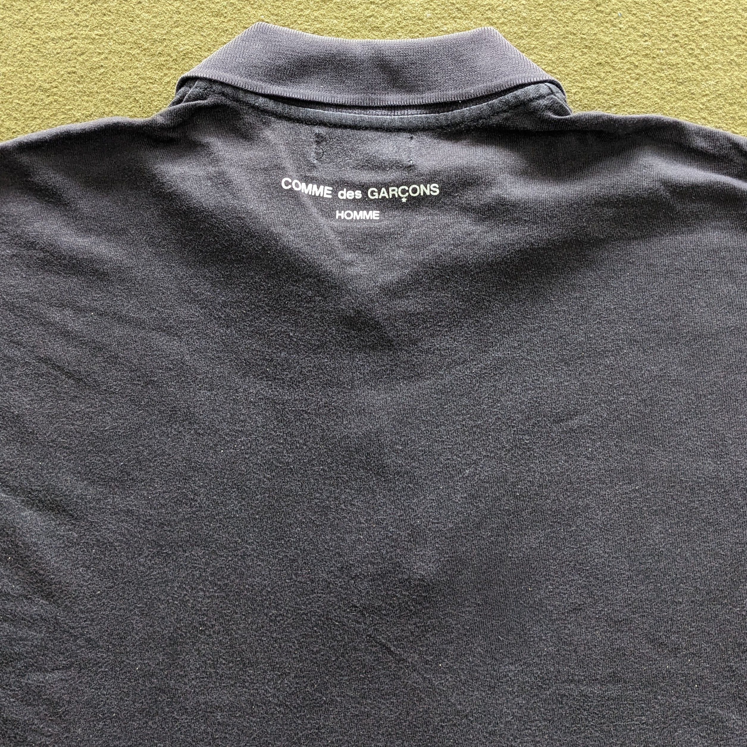Comme des Garcons Vintage 90's COMME Des GARCONS Homme Polo Shirts Size US M / EU 48-50 / 2 - 3 Thumbnail