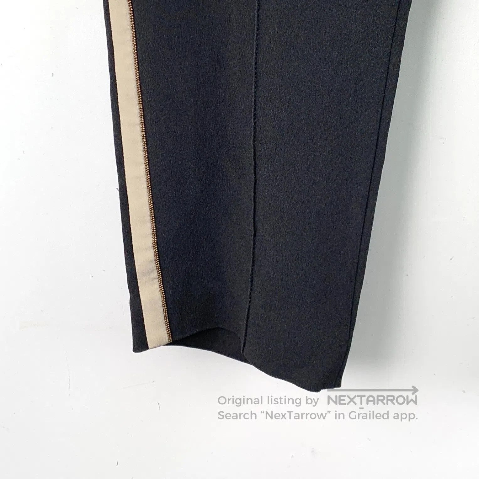 Brunello Cucinelli Brunello Cucinelli Black side stripe silk drawstring casua Size US 26 / EU 42 - 4 Thumbnail