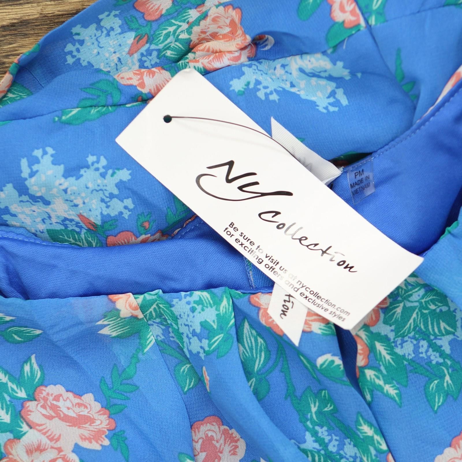 Other Nwt Ny Collection Midi Dress Bright French Blue Melon Pm Size M / US 6-8 / IT 42-44 - 3 Thumbnail