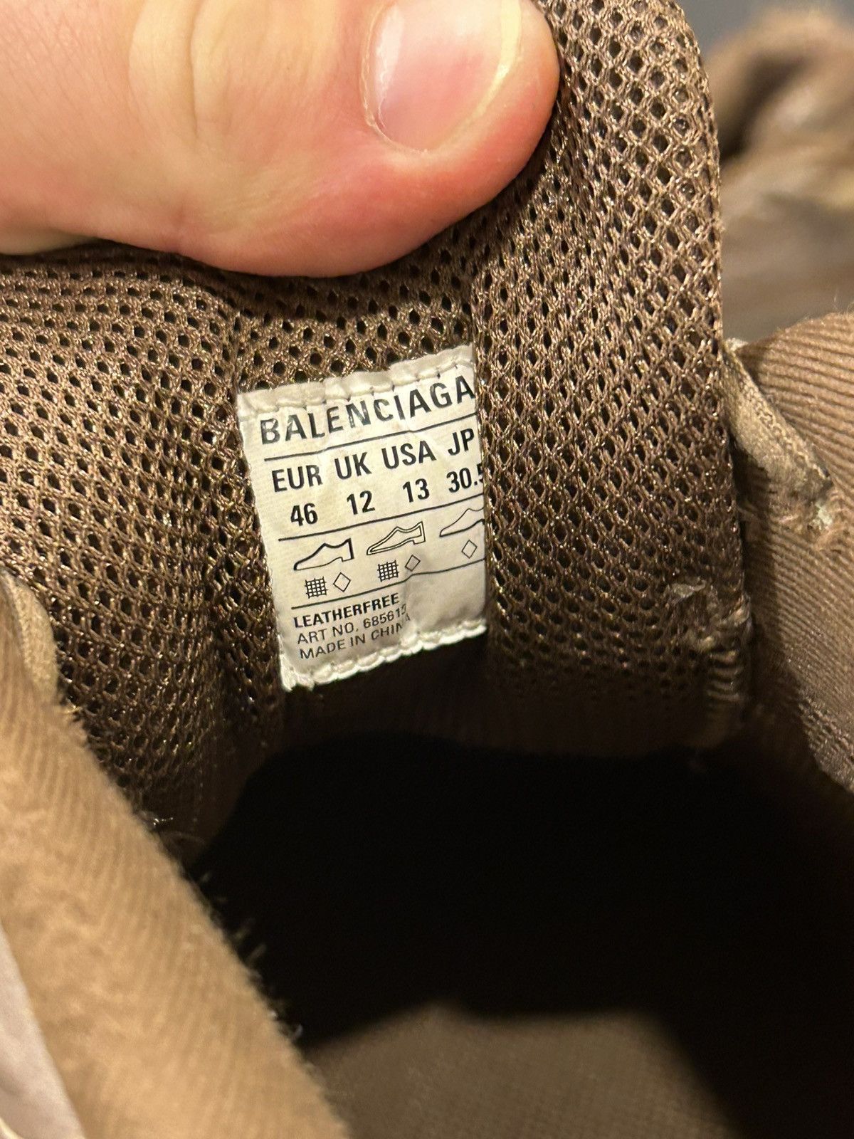 Balenciaga Balenciaga Defender Sneakers - Brown Size US 13 / EU 46 - 6 Thumbnail