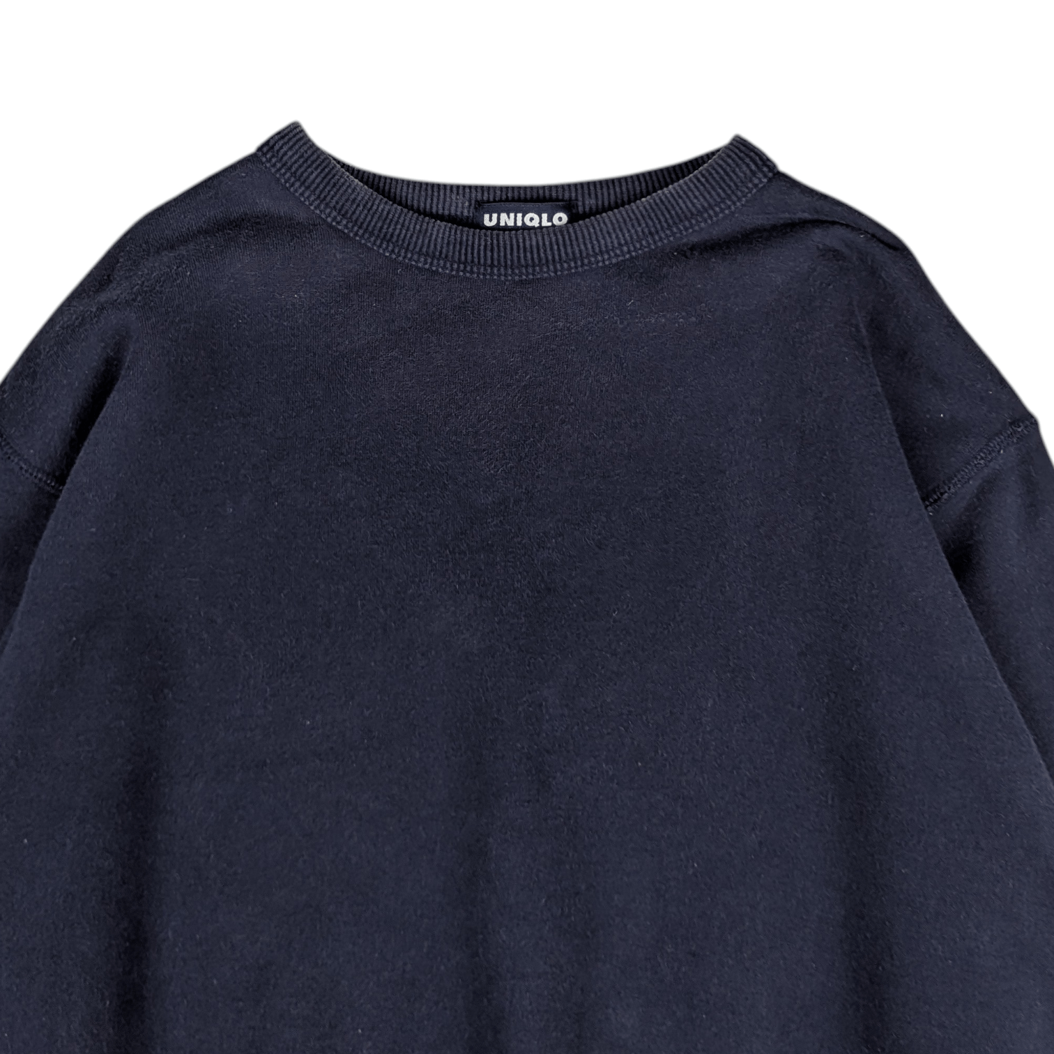Uniqlo Vintage 90's UNIQLO Dark Blue Sweatshirts Jumper Pullover Size US M / EU 48-50 / 2 - 5 Thumbnail