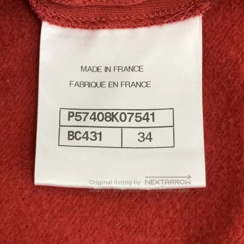 Chanel Chanel Red Cotton Sweatshirt for Women . Size XXS / US 00 / IT 34 - 7 Thumbnail