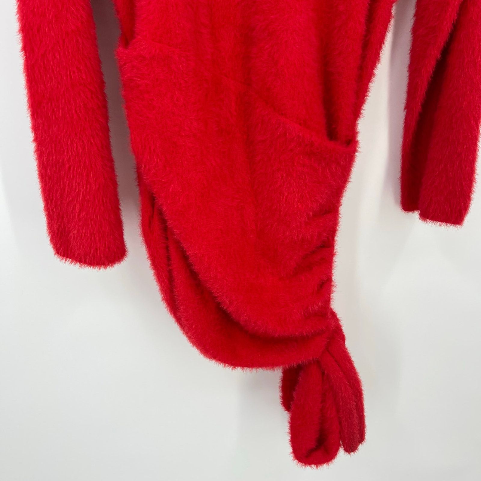 Other Miss Circle | NWT Keira Dress in Red Fuzzy Sweater Knit XL Size XL / US 12-14 / IT 48-50 - 7 Thumbnail