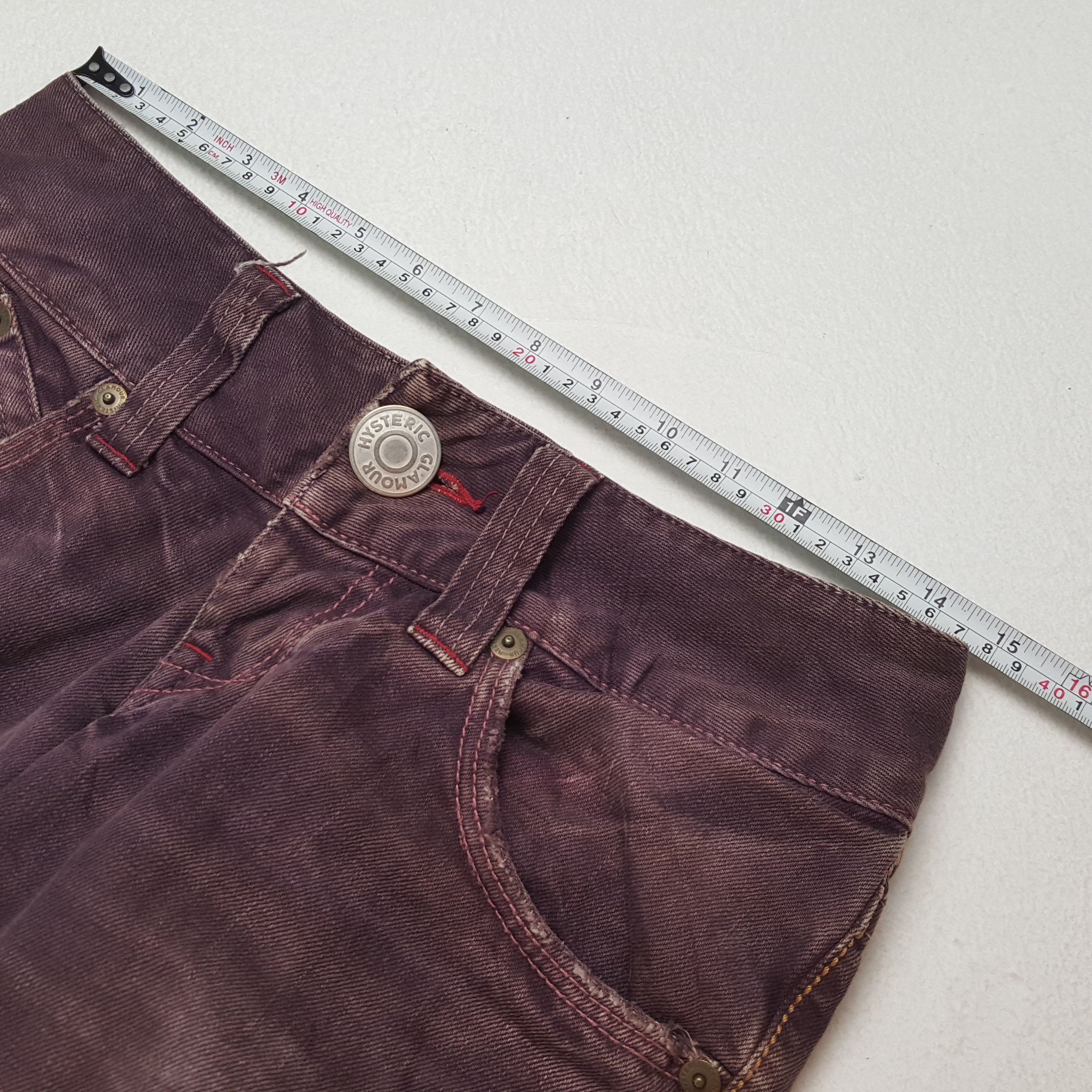 Hysteric Glamour × Japanese Brand × Vintage HYSTERIC GLAMOUR Japanese Brand Streetwear Custom Art Jeans Size 29" - 7 Thumbnail