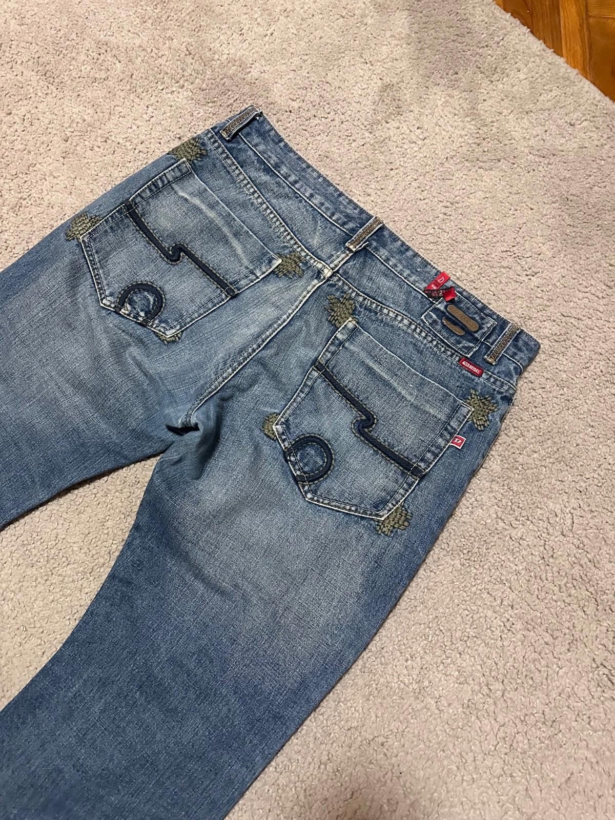 Diesel Vintage Diesel Jeans Mens 40 Blue Denim Pants Straight Y2K Size US 40 / EU 56 - 4 Thumbnail