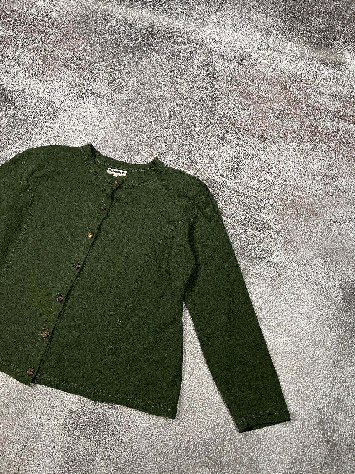 Jil Sander Vintage 90s Jil Sander Lana Wool Cardigan knit made in Italy Size M / US 6-8 / IT 42-44 - 3 Thumbnail