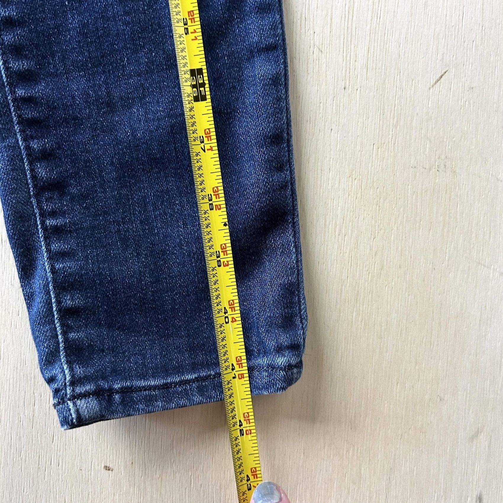 American Eagle Outfitters VINTAGE American Eagle Jeans Womens 8 Long High Rise Medium Wash Blue Skinny Next Level Stretch Size 30" / US 8 / IT 44 - 6 Thumbnail