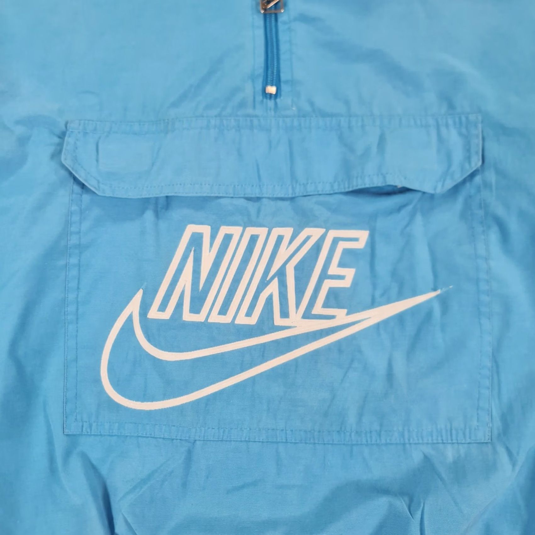 Nike VINTAGE Nike Dri-Fit Jacket Mens XL Blue Windbreaker 80s USA Quarter Zip Pockets Size US XL / EU 56 / 4 - 6 Thumbnail