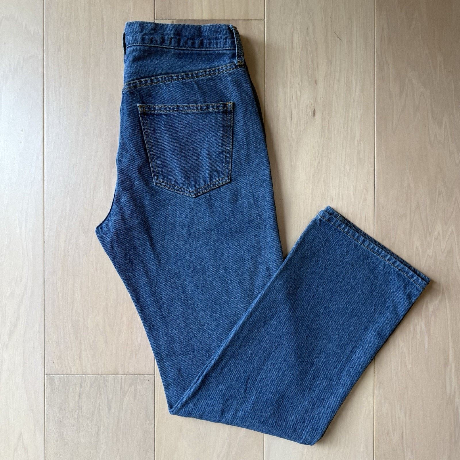 THE GREAT The Great Jeans Women's 29 Blue The Wayne Straight Glam Boho Size 29" - 2 Thumbnail