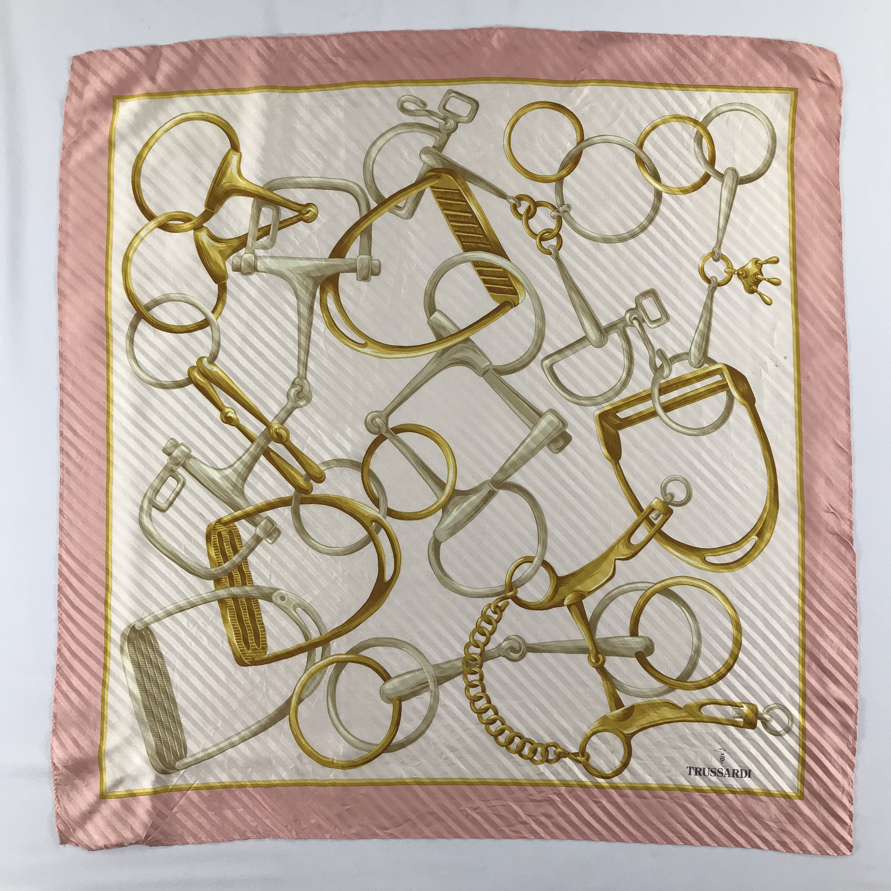 Trussardi Vintage Trussardi Silk Scarf Size ONE SIZE - 2 Thumbnail
