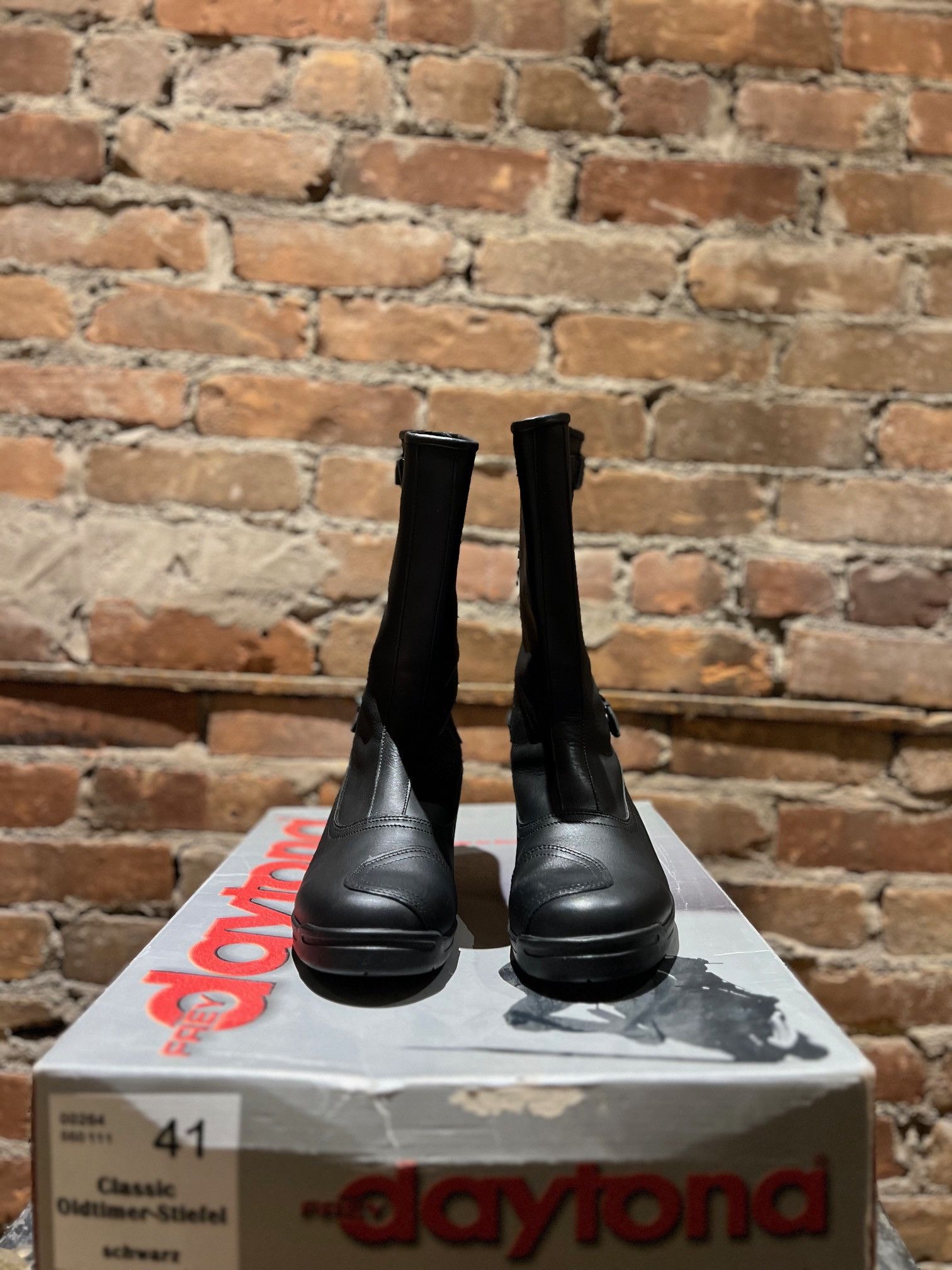 Other Frey Daytona Classic Oldtimer Motorcycle Boots – Black Size US 8 / EU 41 - 3 Thumbnail