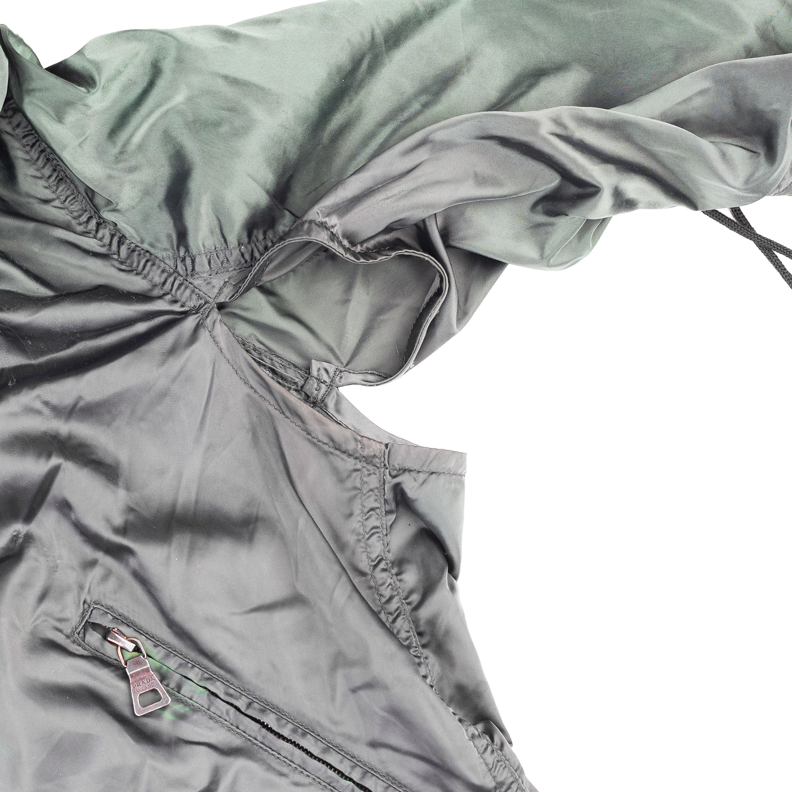 Prada Prada Sport Vintage Windbreaker Jacket with Lace-Up Sleeves Size M / US 6-8 / IT 42-44 - 5 Thumbnail