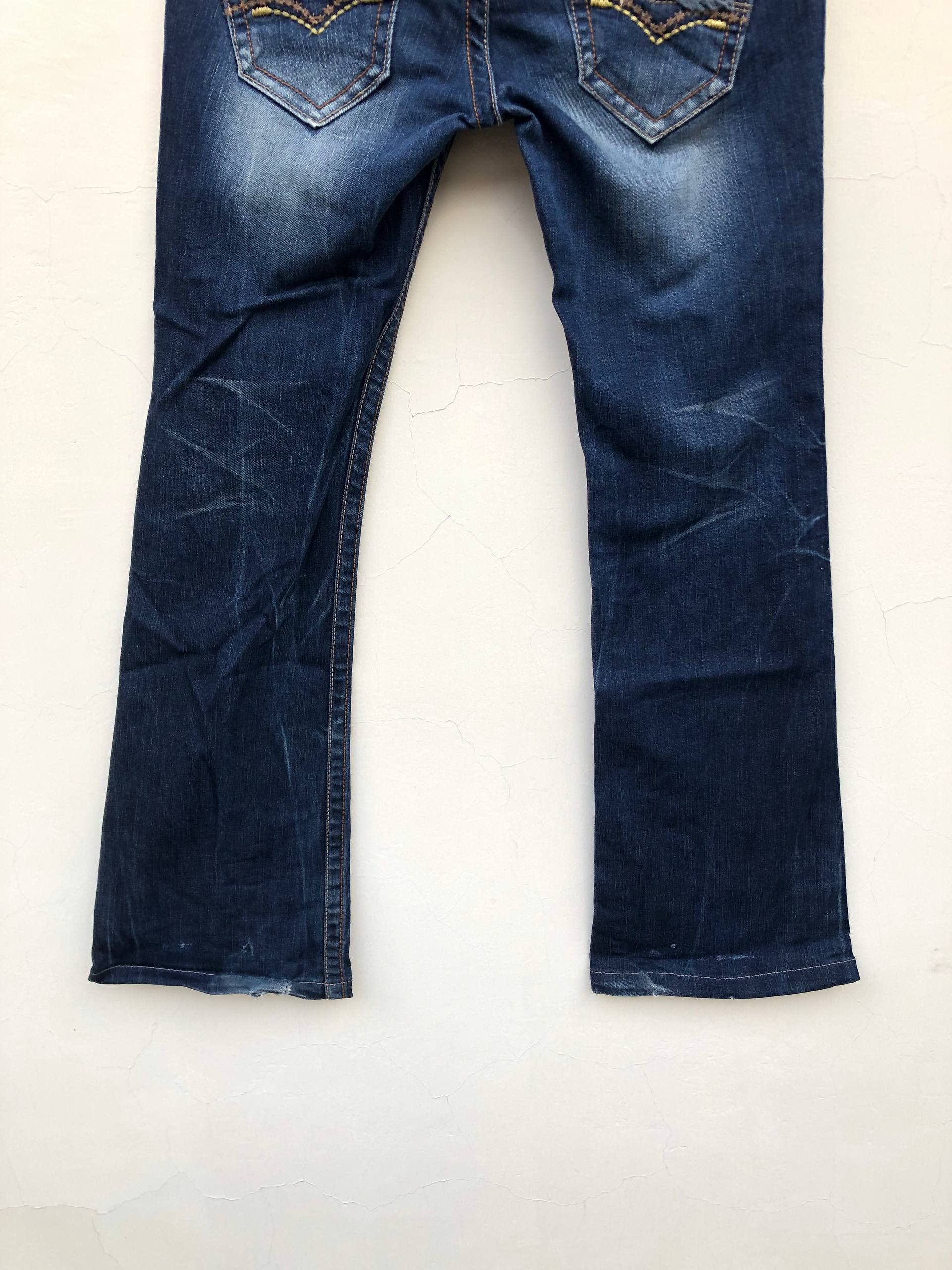 If Six Was Nine 2000s Fading Bootcut Flared Vkei Y2k Japanese Archive Size US 28 / EU 44 - 11 Thumbnail