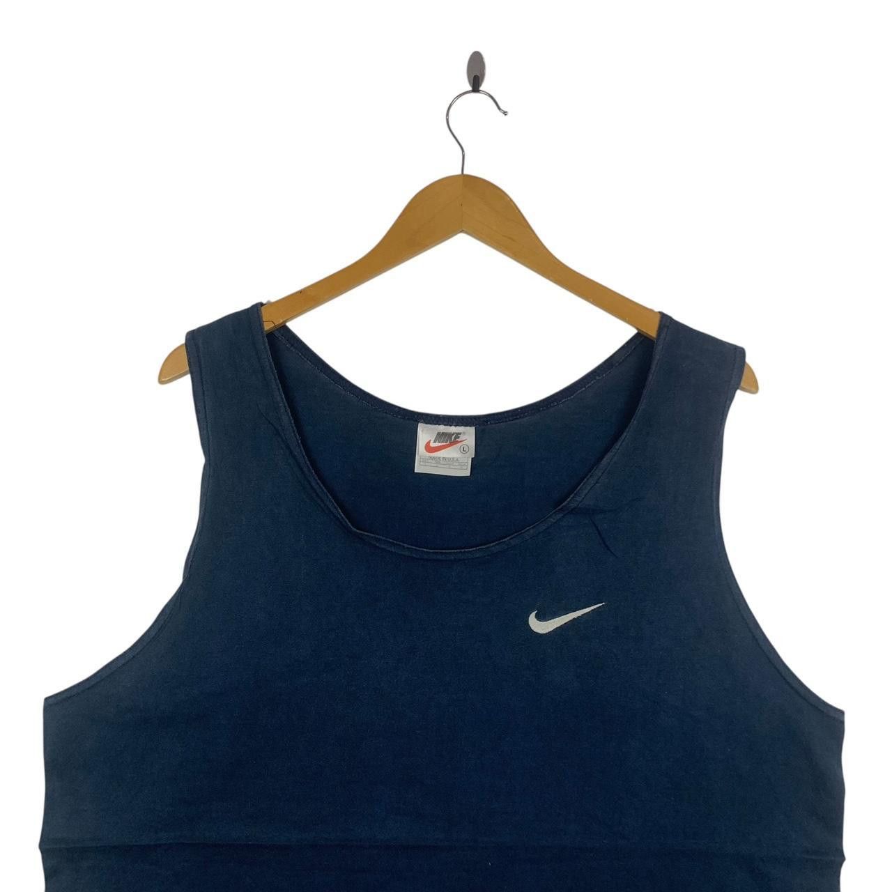 Vintage Vintage 90’ NIKE SWOOSH Made In USA Embroidered Tank Top Size US L / EU 52-54 / 3 - 2 Thumbnail