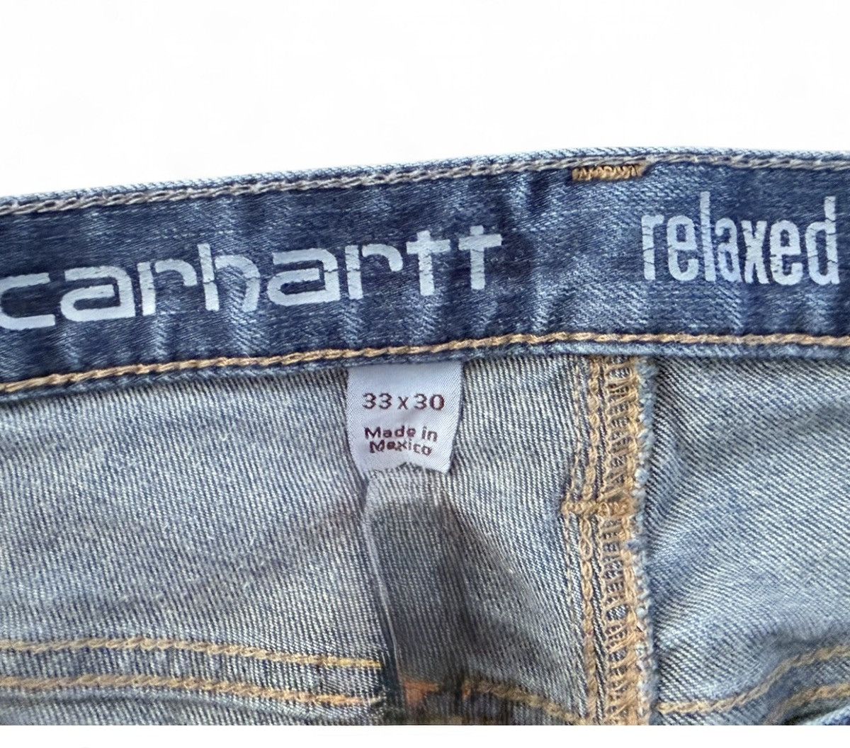 Carhartt Carhartt Rugged Flex 102808 Relaxed Fit Denim Jeans 33x30 Size US 33 - 3 Thumbnail