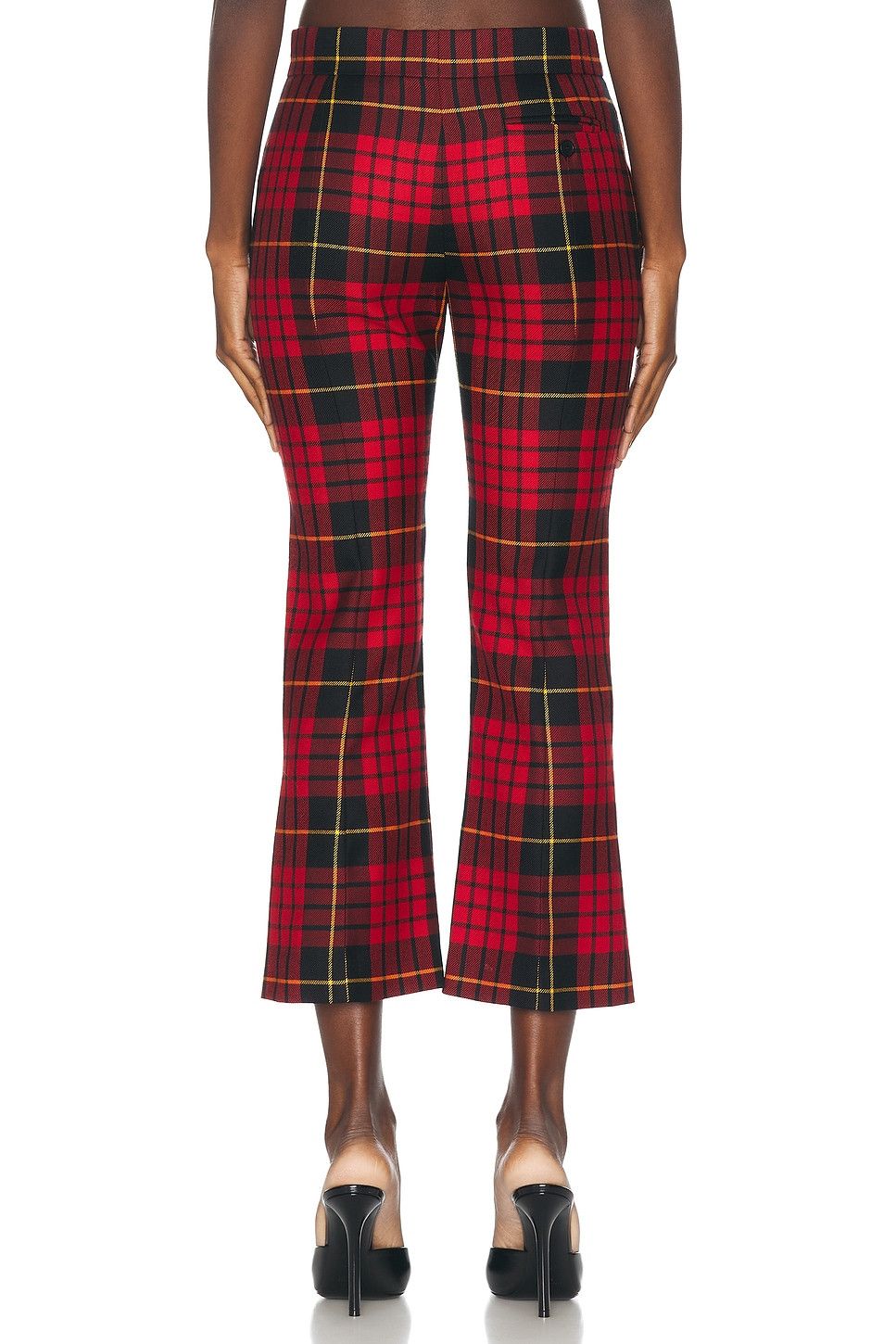 Alexander McQueen o1srvl11e0326 MacQueen Tartan Cropped Trousers in Multicolor Size 26" / US 2 / IT 38 - 4 Thumbnail
