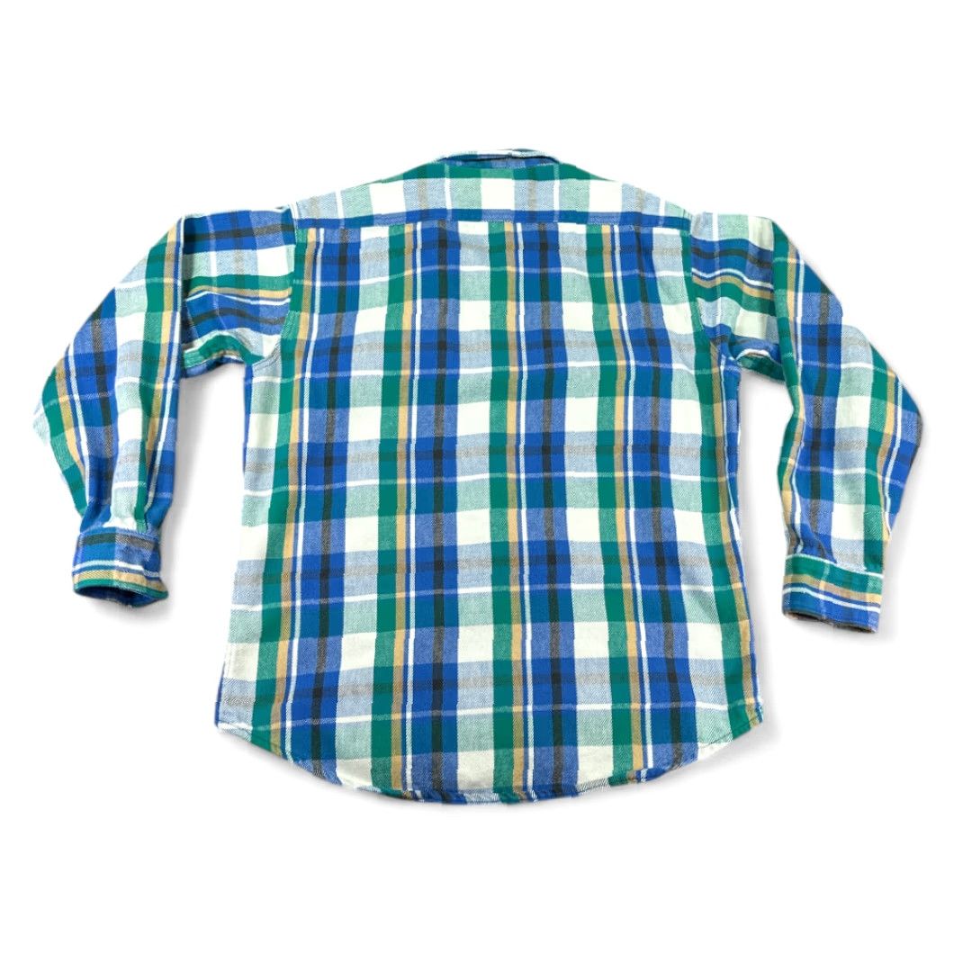 Van Heusen VINTAGE Van Heusen Shirt Adult LARGE Blue Flannel Plaid 90s 417 Sportswear Long Sleeve Button-Up Chest 23 Comfortable Casual Mens Size US L / EU 52-54 / 3 - 3 Thumbnail