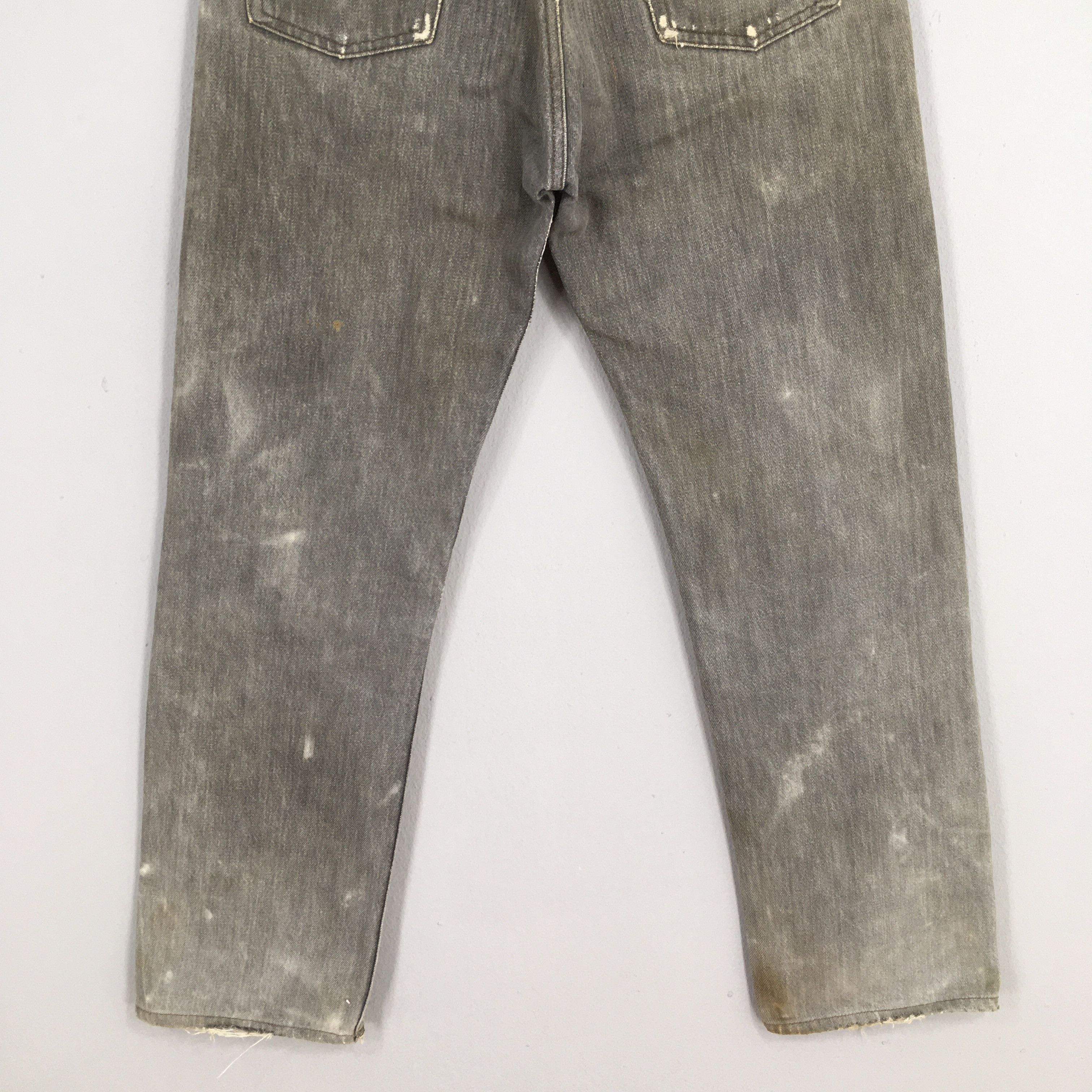 Levi's Size 27x26.5 Vintage 90s Levi's 501 Faded Black Jeans S520 Size 27" / US 4 / IT 40 - 10 Thumbnail