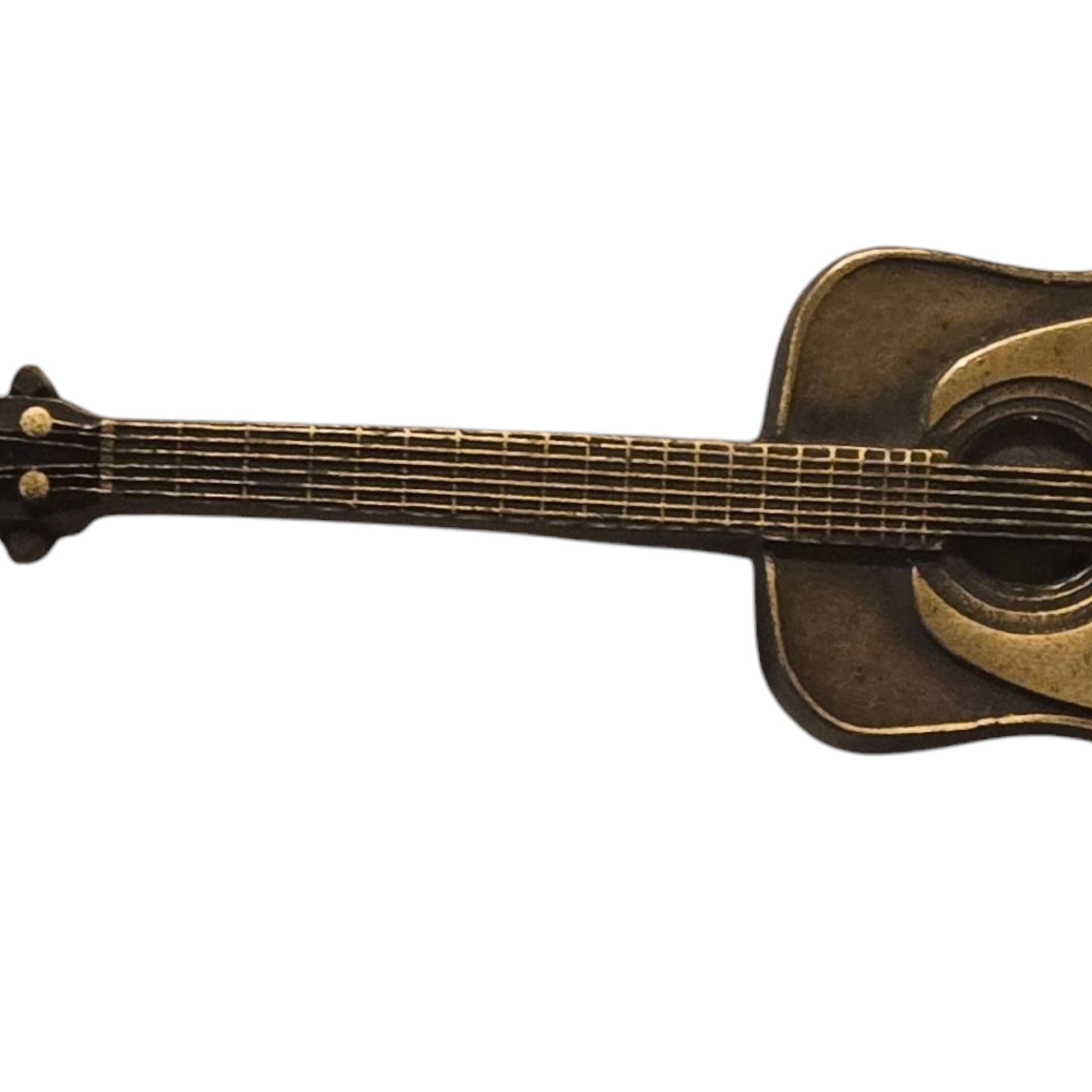 Other Acoustic Guitar Belt Buckle Vintage 1979 Music Musician West Size ONE SIZE - 12 Thumbnail