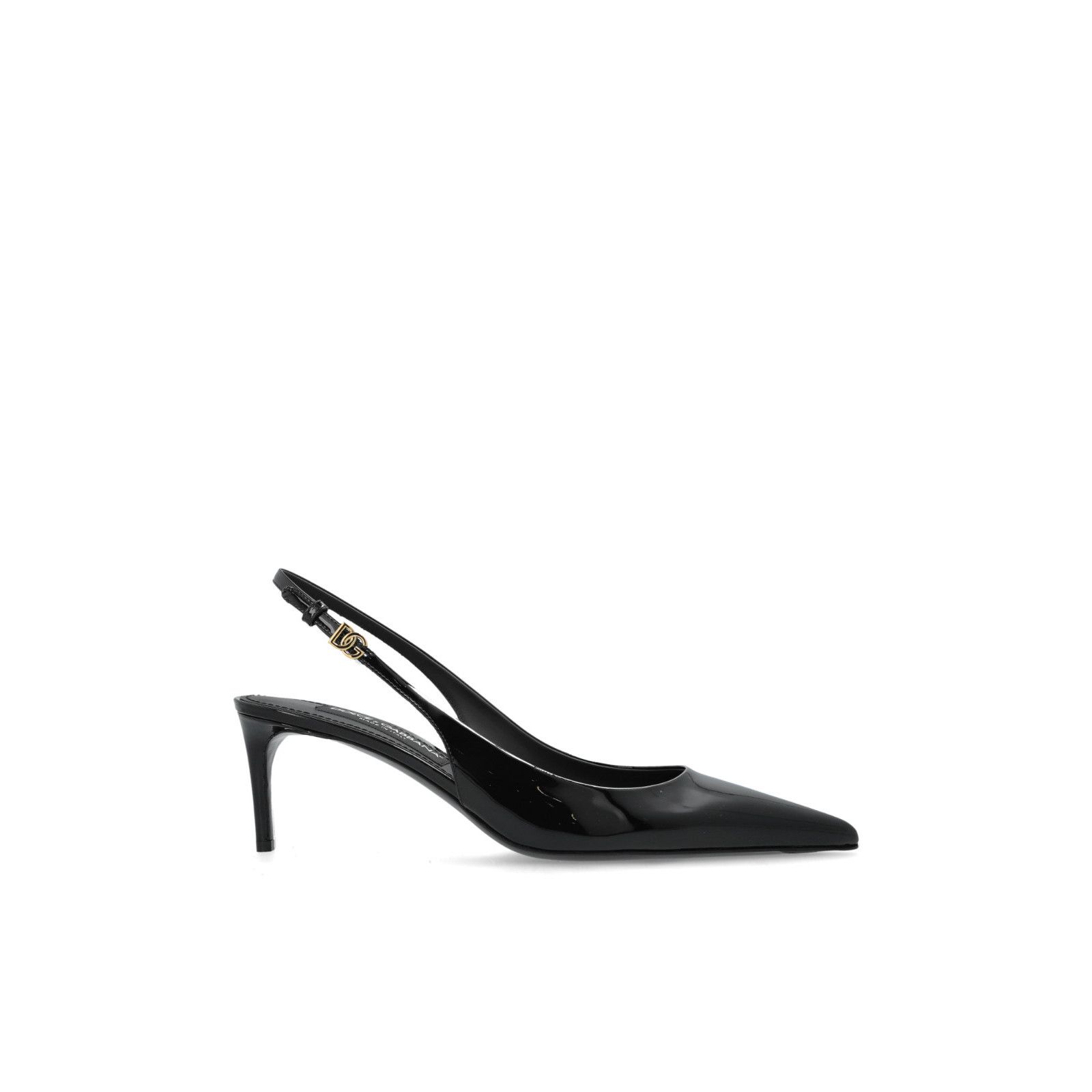 DOLCE&GABBANA Black Patent Leather 70mm Heel Pumps New & Aut