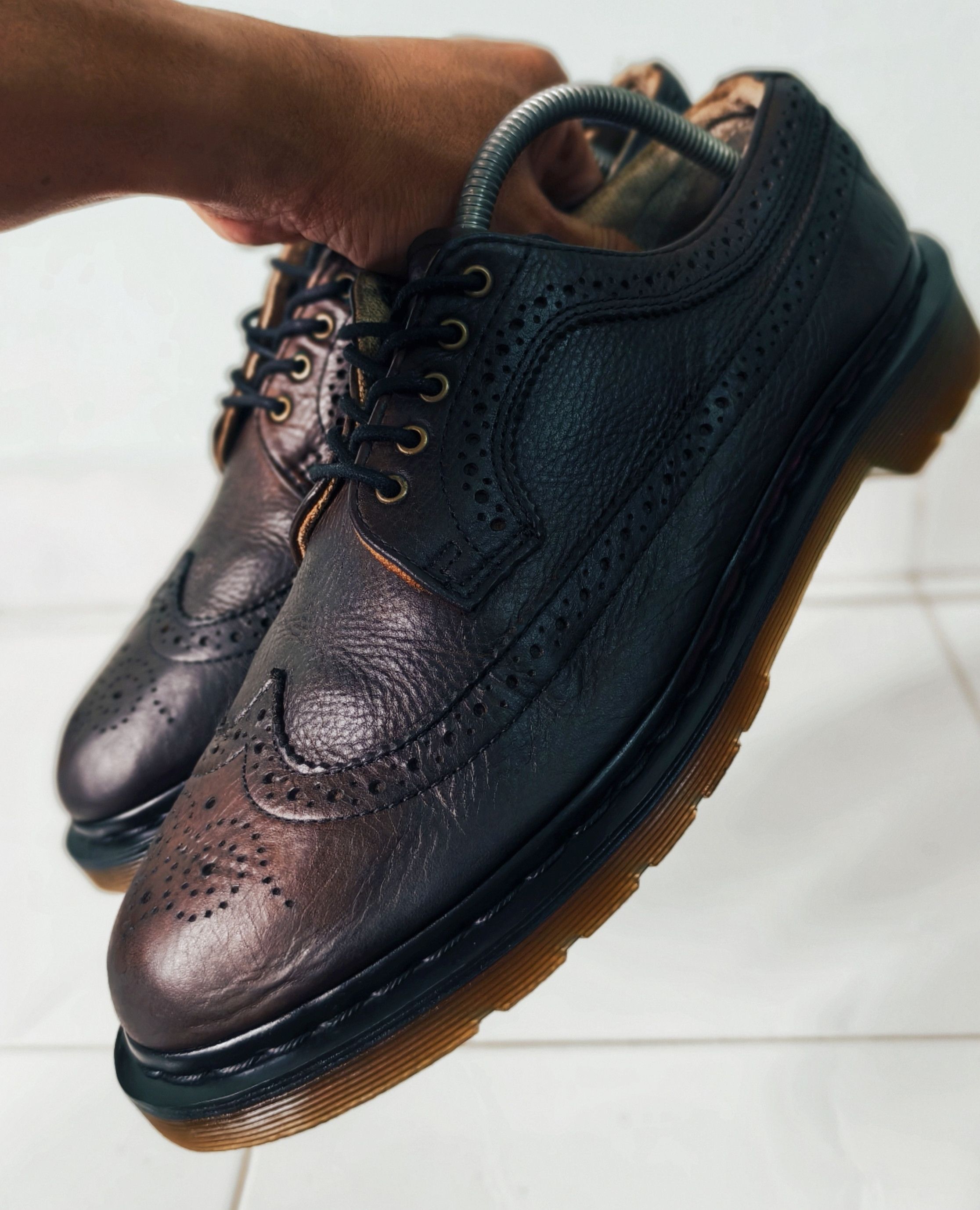 VTG Martens 3989 Brogue Brown Leather Oxford Shoes