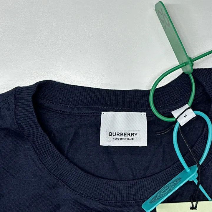 Burberry Burberry Burberry Navy Blue Short Sleeve T-Shirt-2507 Size US M / EU 48-50 / 2 - 2 Thumbnail