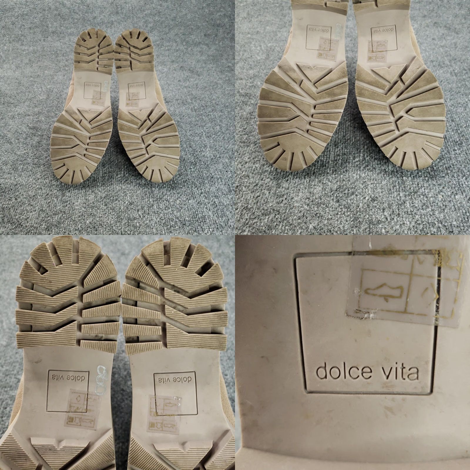 Dolce Vita Dolce Vita Boots Womens Size 9 Beige Suede Chelsea Lug Sole Ankle Chunky Size US 9 / IT 39 - 8 Thumbnail