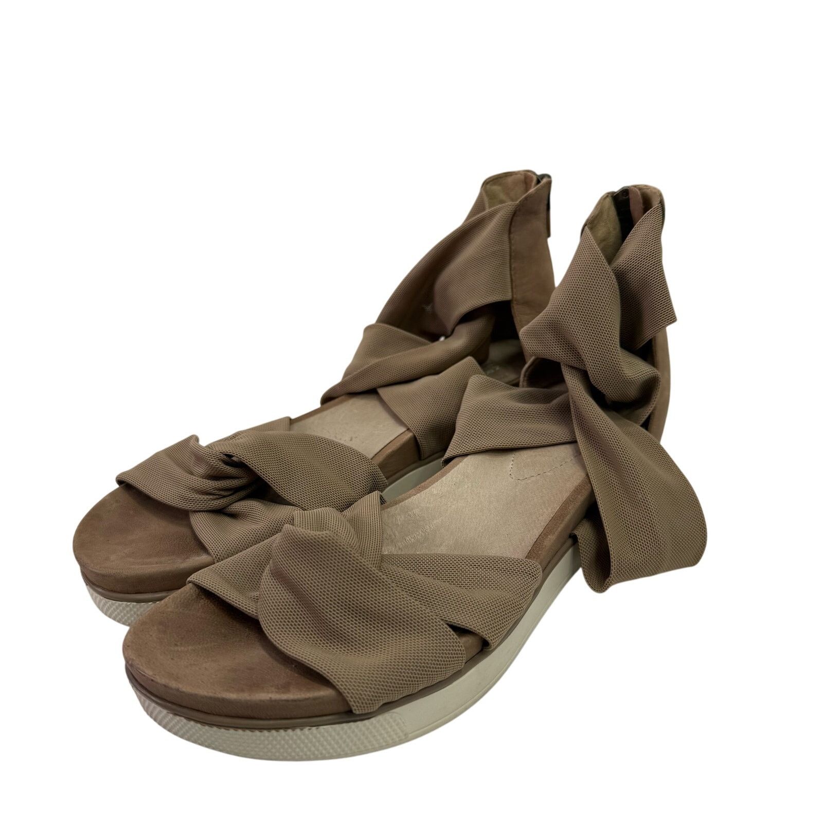 Eileen Fisher Eileen Fisher Women's Sandals sz 9 Suede Strappy Tan #25-HH Size US 9 / IT 39 - 3 Thumbnail