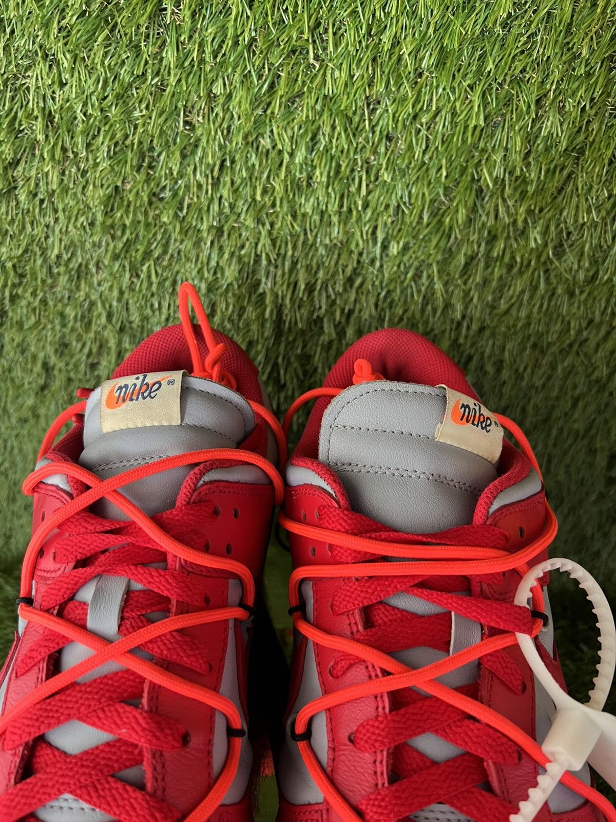 Nike × Off-White Nike Dunk Low Off-White University Red Size US 14 / EU 47 - 8 Thumbnail