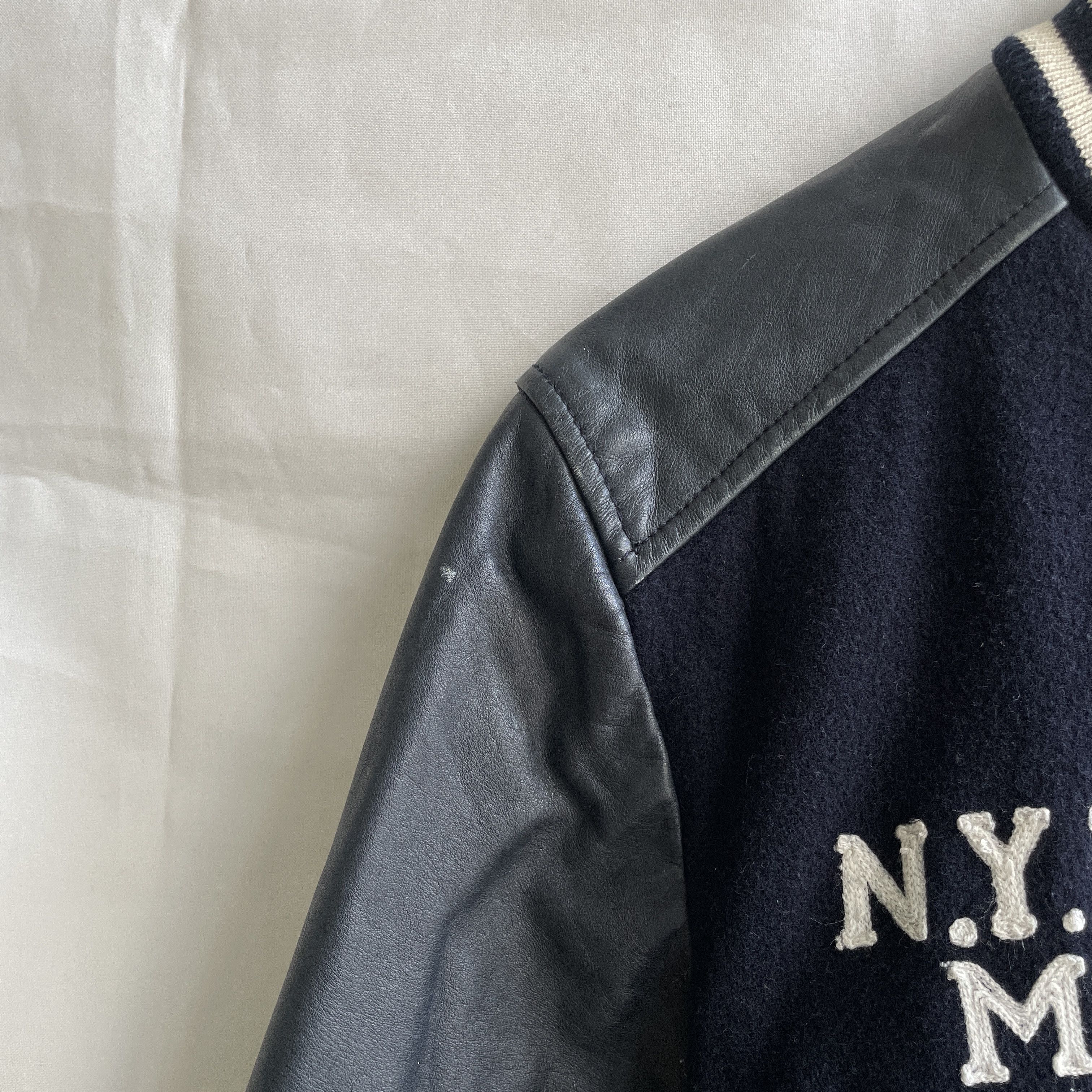 McGregor McGregor Trainer Beamen Wool Leather Varsity Bomber Jacket Size US M / EU 48-50 / 2 - 12 Thumbnail