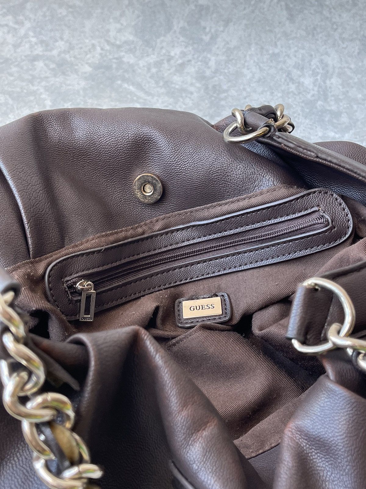 Guess 90s Vintage Guess Zippered Belt Shoulder Bag Size ONE SIZE - 17 Thumbnail